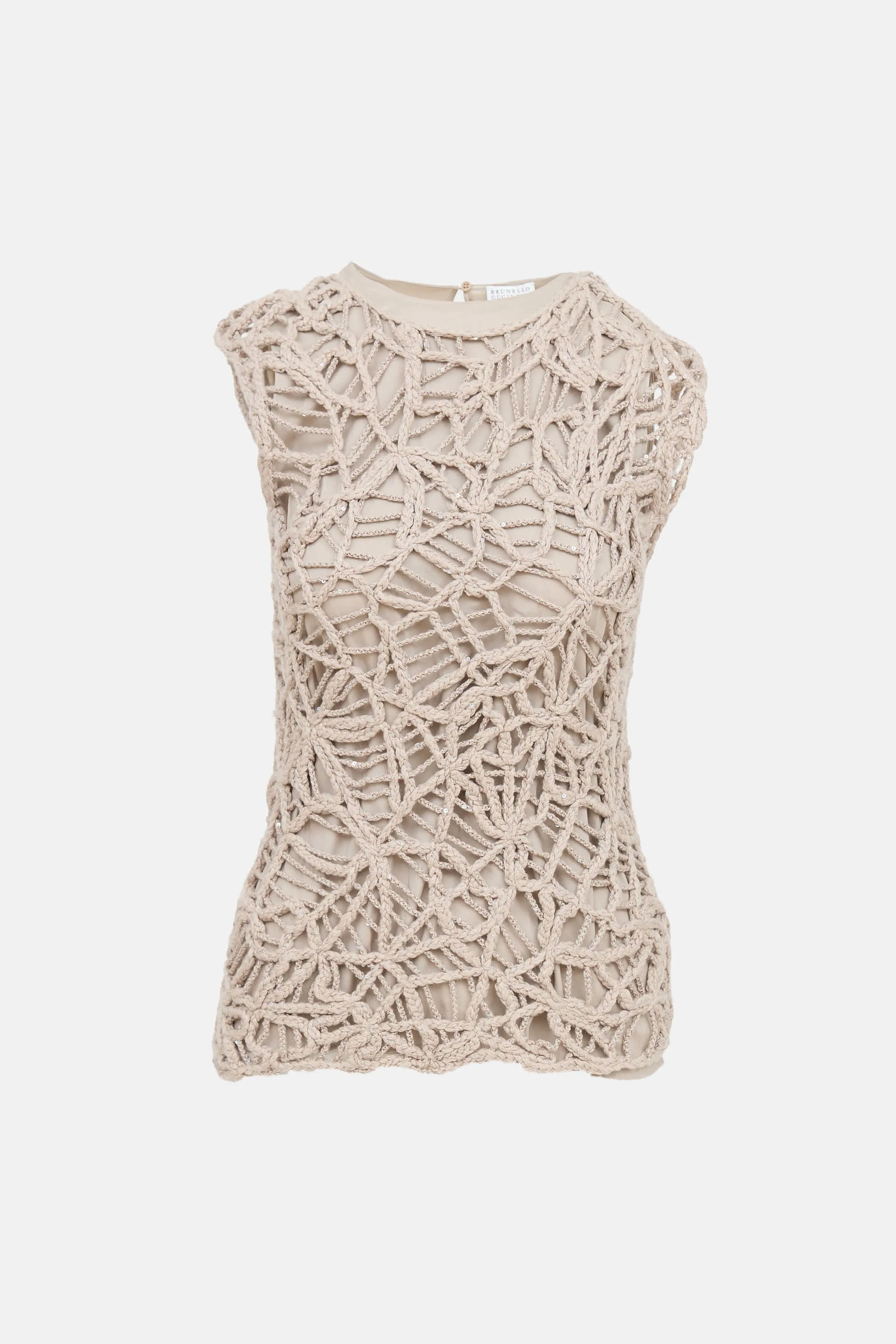 Crochet Sleeveless Top sold by VSP Consignment