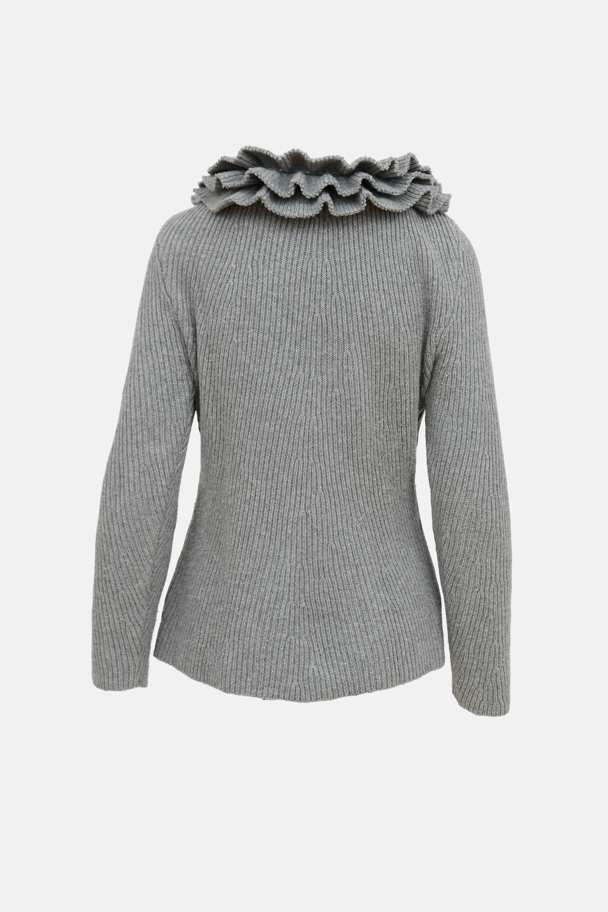 Ruffle V-Neck Sweater sold by VSP Consignment product image thumbnail 2