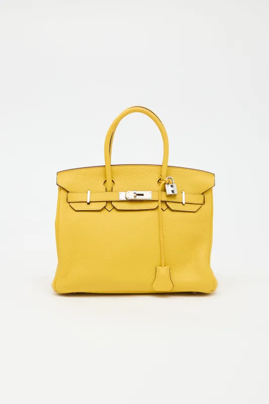 2009 Jaune Ambre Clemence Birkin 30 Bag sold by VSP Consignment