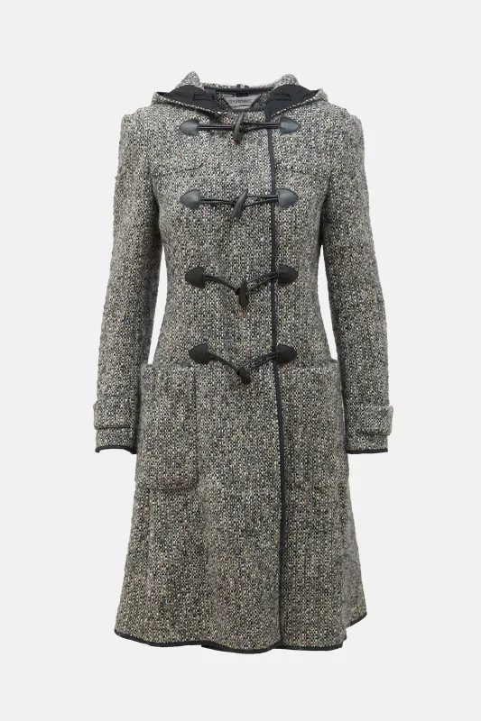 Wool Tweed Hooded Coat sold by VSP Consignment