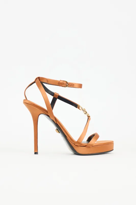 Satin Medusa Heel sold by VSP Consignment