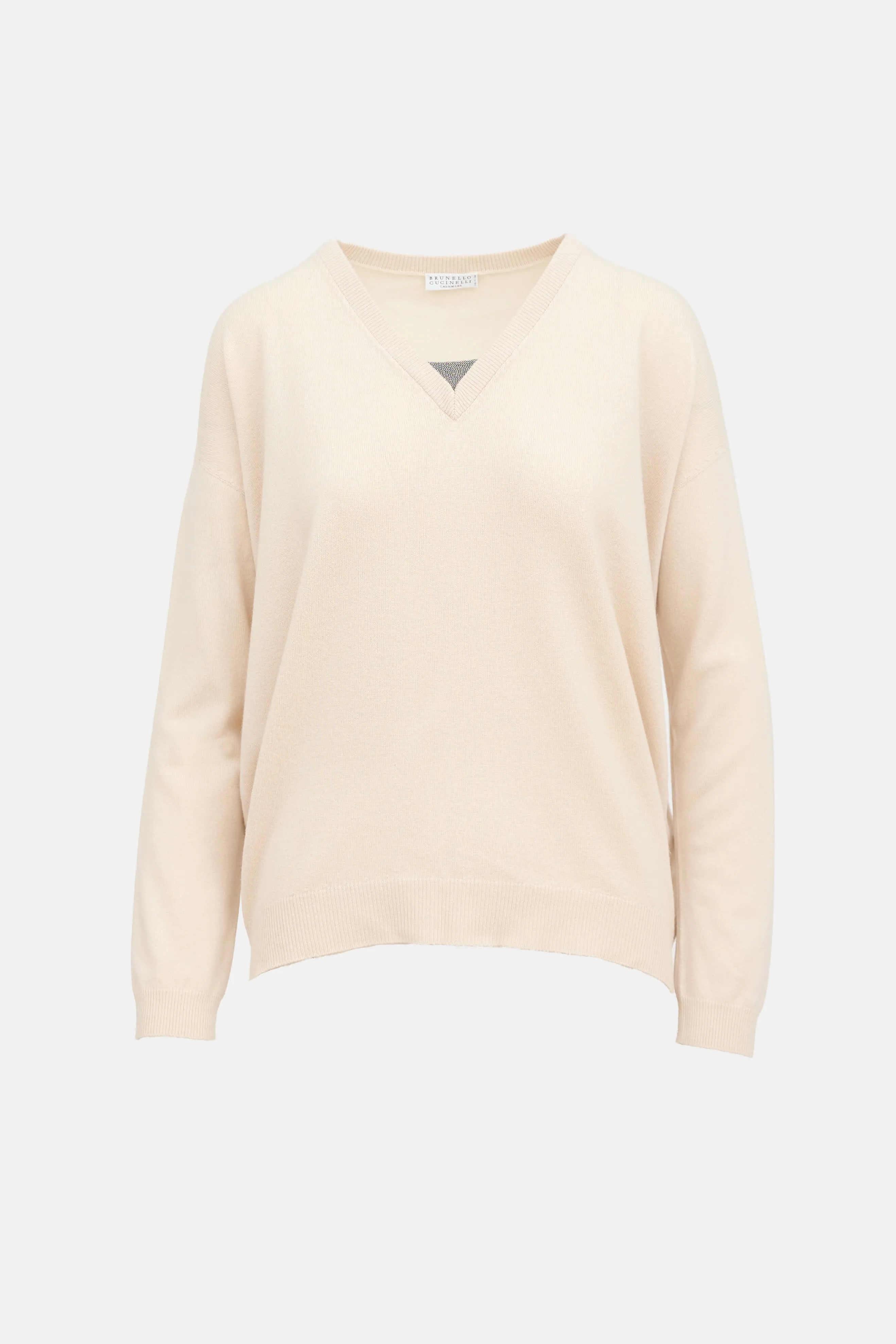 Monili V-Neck Cashmere Sweater sold by VSP Consignment
