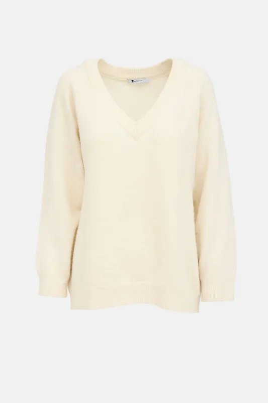Wool Blend V-Neck Sweater made by Alexander Wang