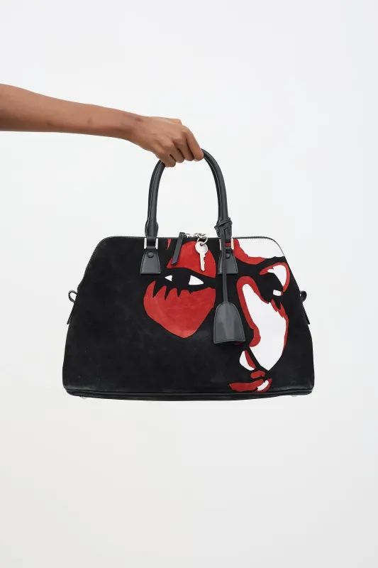 Suede 5AC Face Bag sold by VSP Consignment