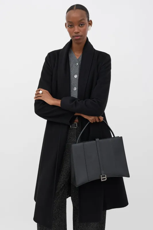 Leather Hourglass East West Tote Bag sold by VSP Consignment