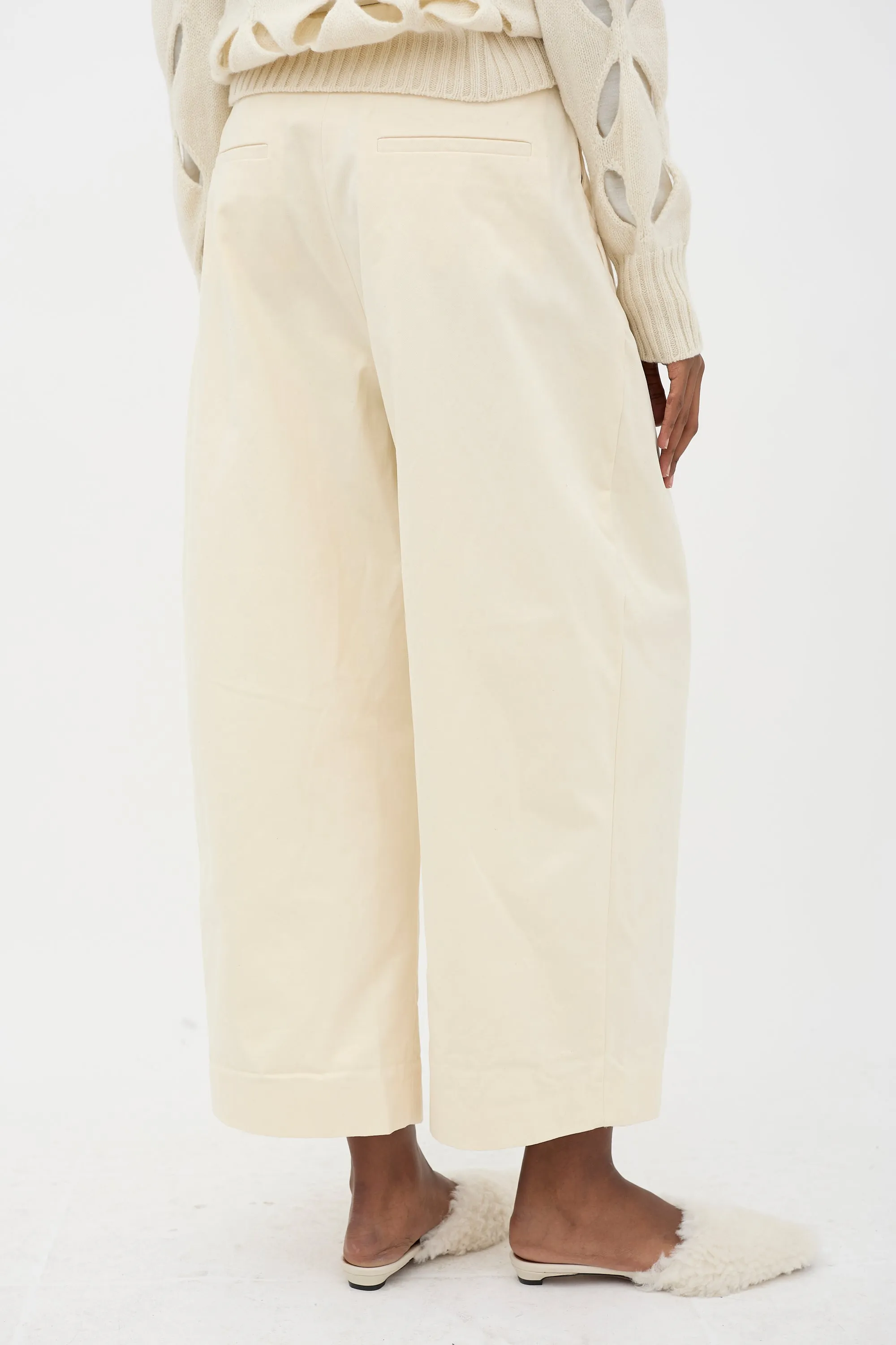 Twill Barrel Leg Trouser sold by VSP Consignment product image thumbnail 4