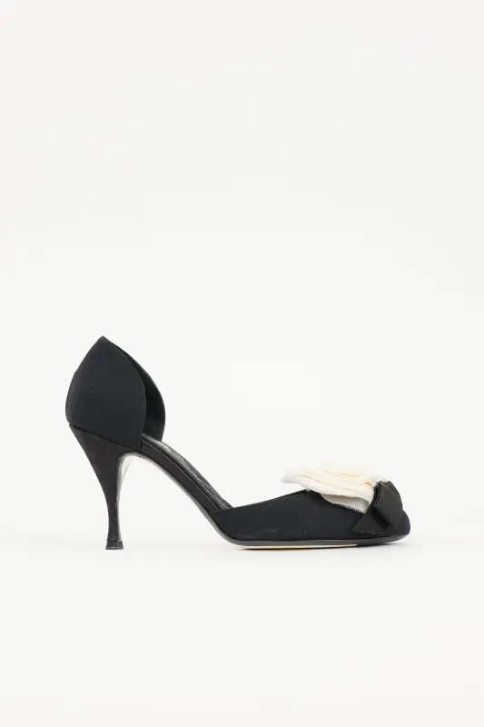 Camellia D'Orsay Heel made by Chanel