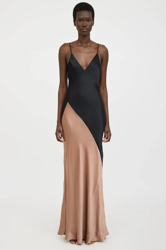 Silk Colourblock Dress sold by VSP Consignment