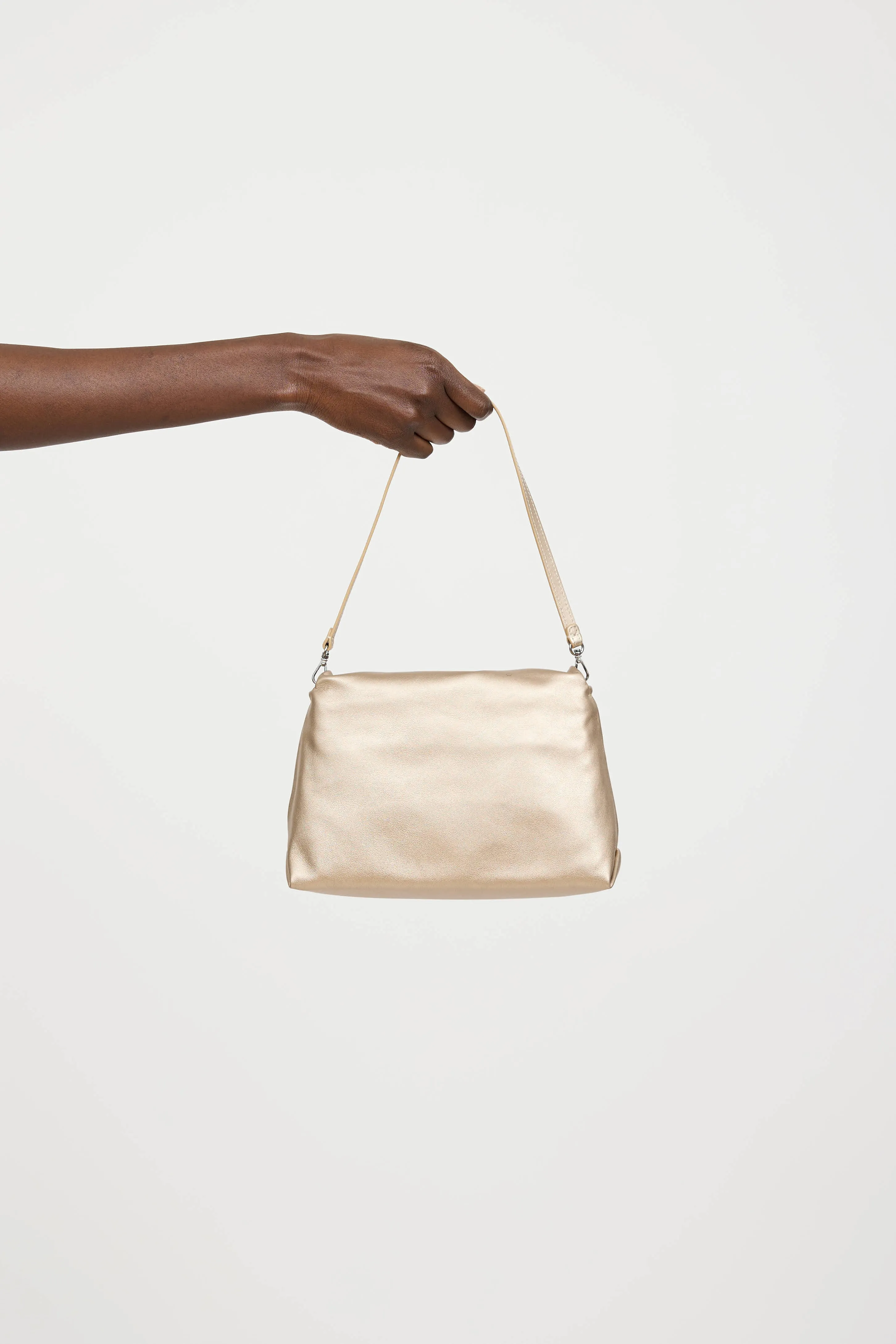 Leather Met Efflorescence Crystal Bag sold by VSP Consignment product image thumbnail 3