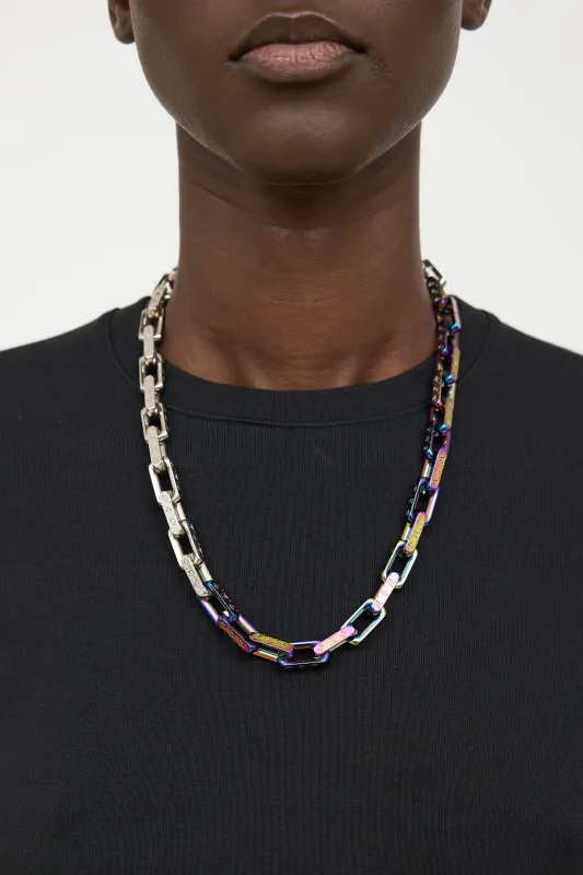 Iridescent Monogram Chain Necklace made by Louis Vuitton