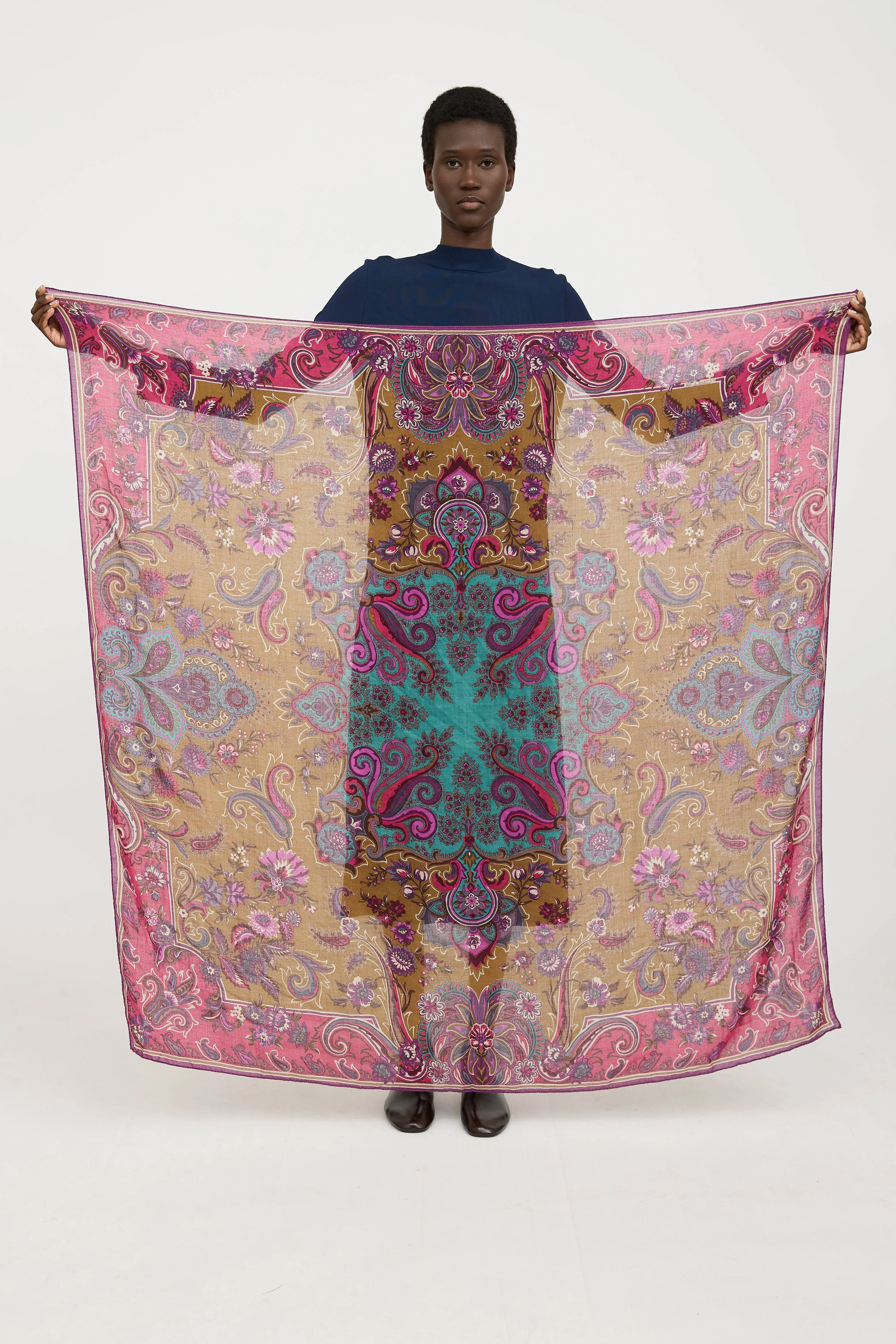 Paisley Logo Scarf sold by VSP Consignment product image thumbnail 2