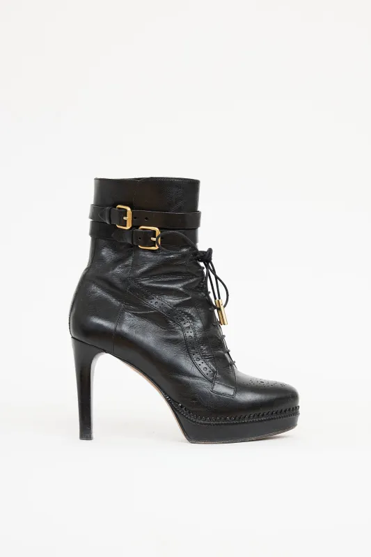 Brogue Manners 100 Bootie made by Burberry