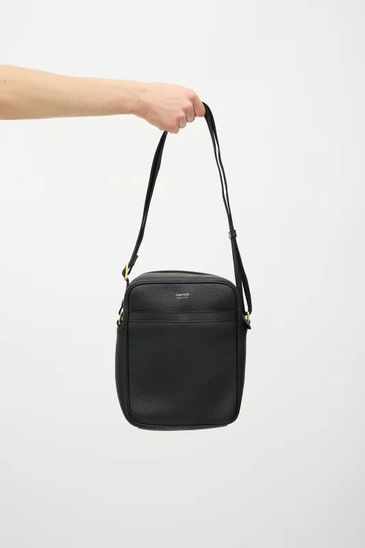 Leather Messenger Bag sold by VSP Consignment