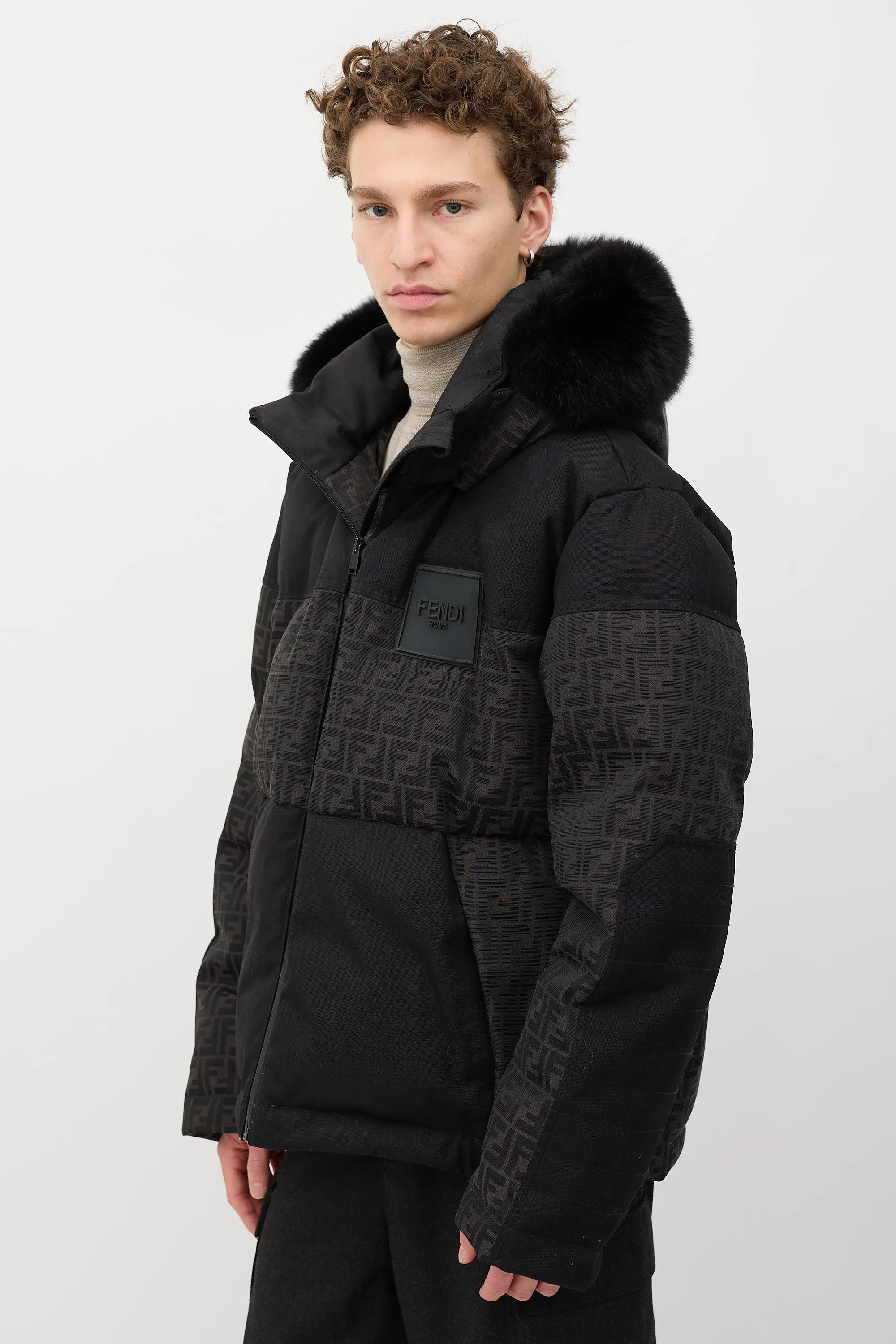 Down Monogram Puffer Jacket sold by VSP Consignment product image thumbnail 3
