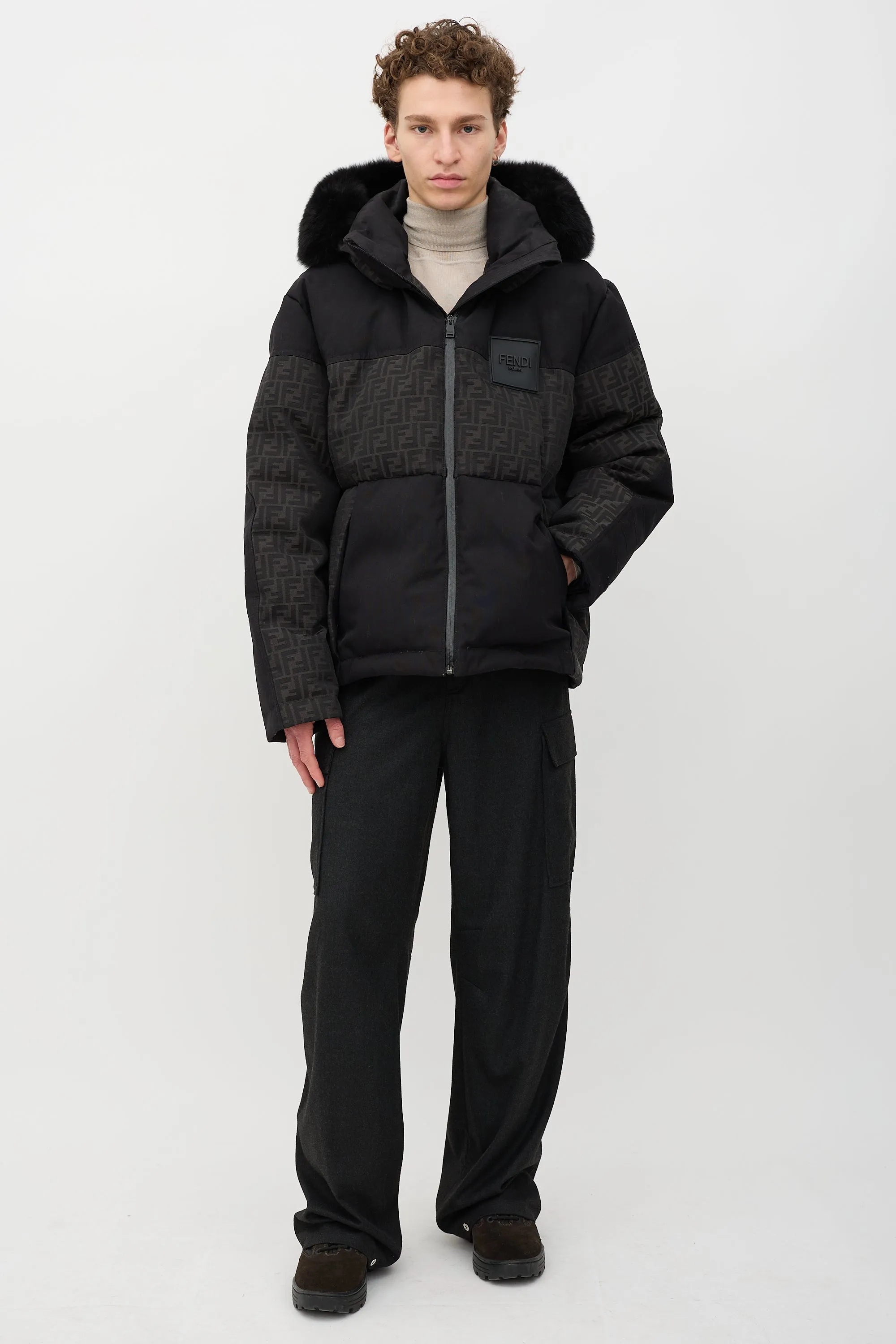 Down Monogram Puffer Jacket sold by VSP Consignment product image thumbnail 2