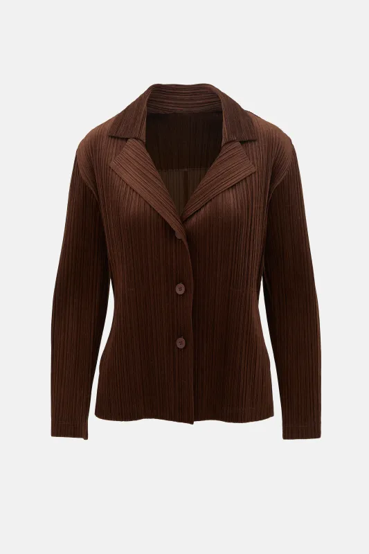 Pleated Velour Shirt made by Issey Miyake