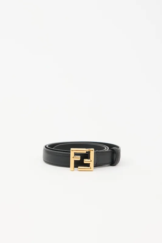 Leather FF Belt made by Fendi