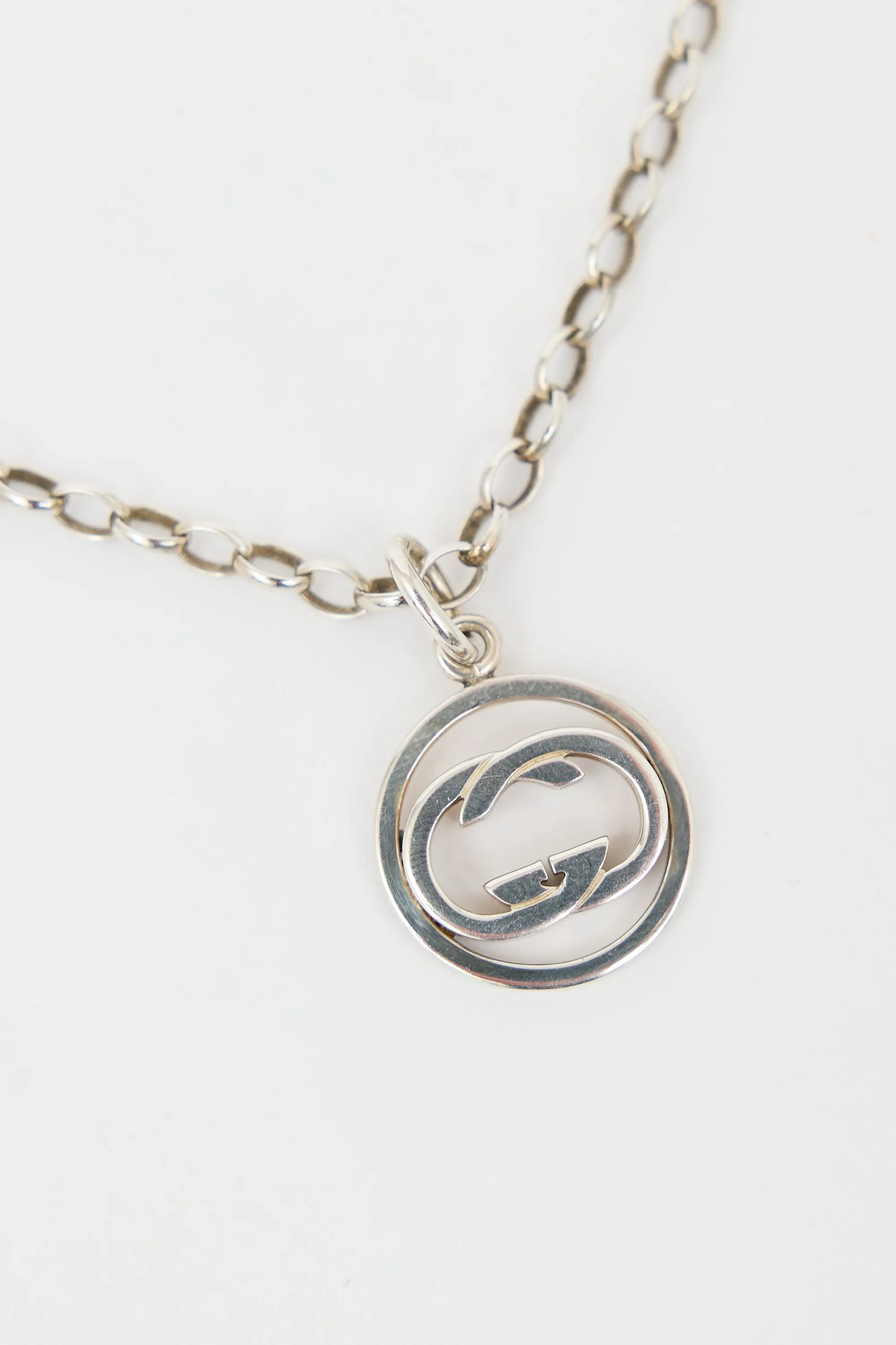 Sterling Silver Interlocking GG Necklace sold by VSP Consignment product image thumbnail 2