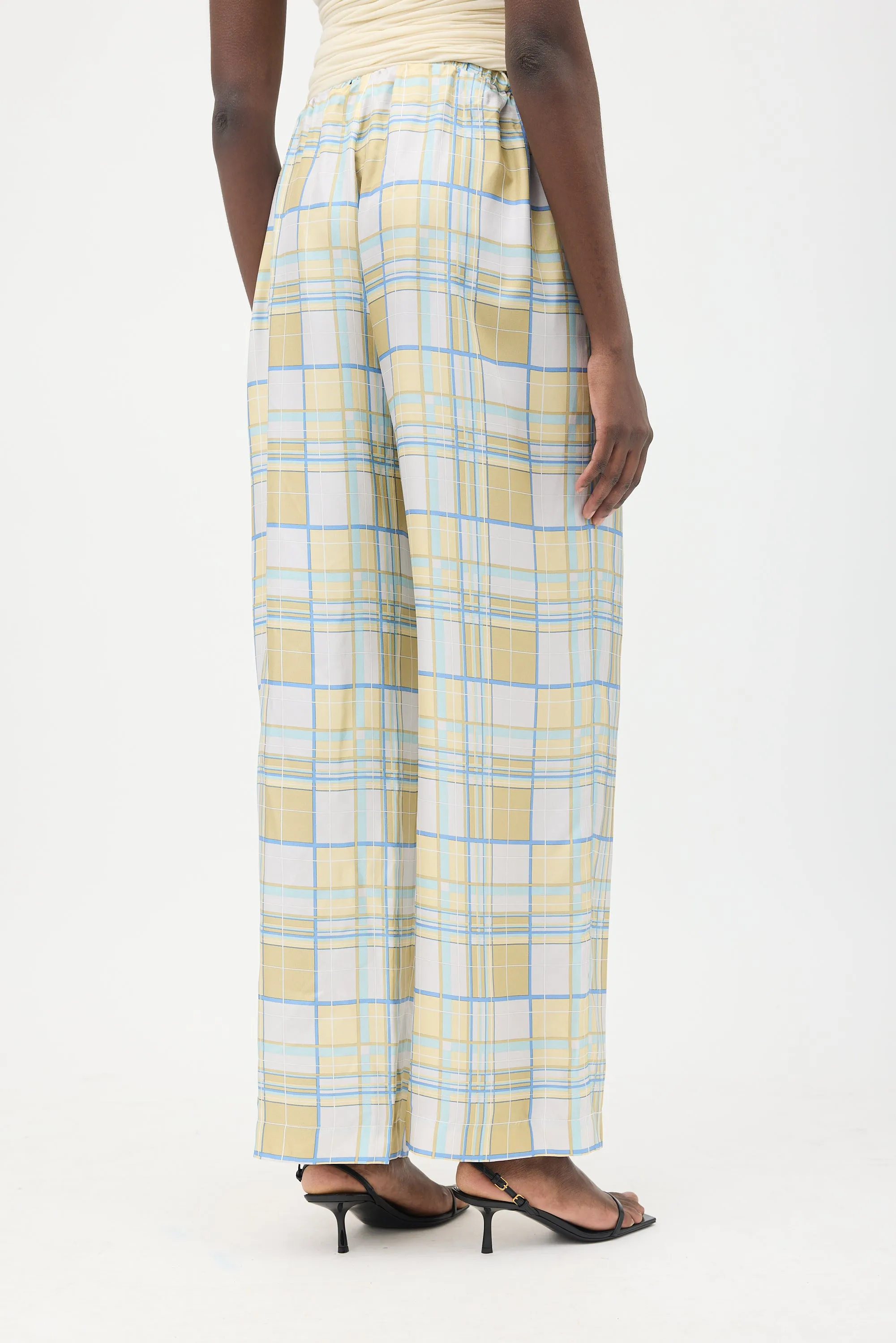 Silk Plaid Pant sold by VSP Consignment product image thumbnail 4