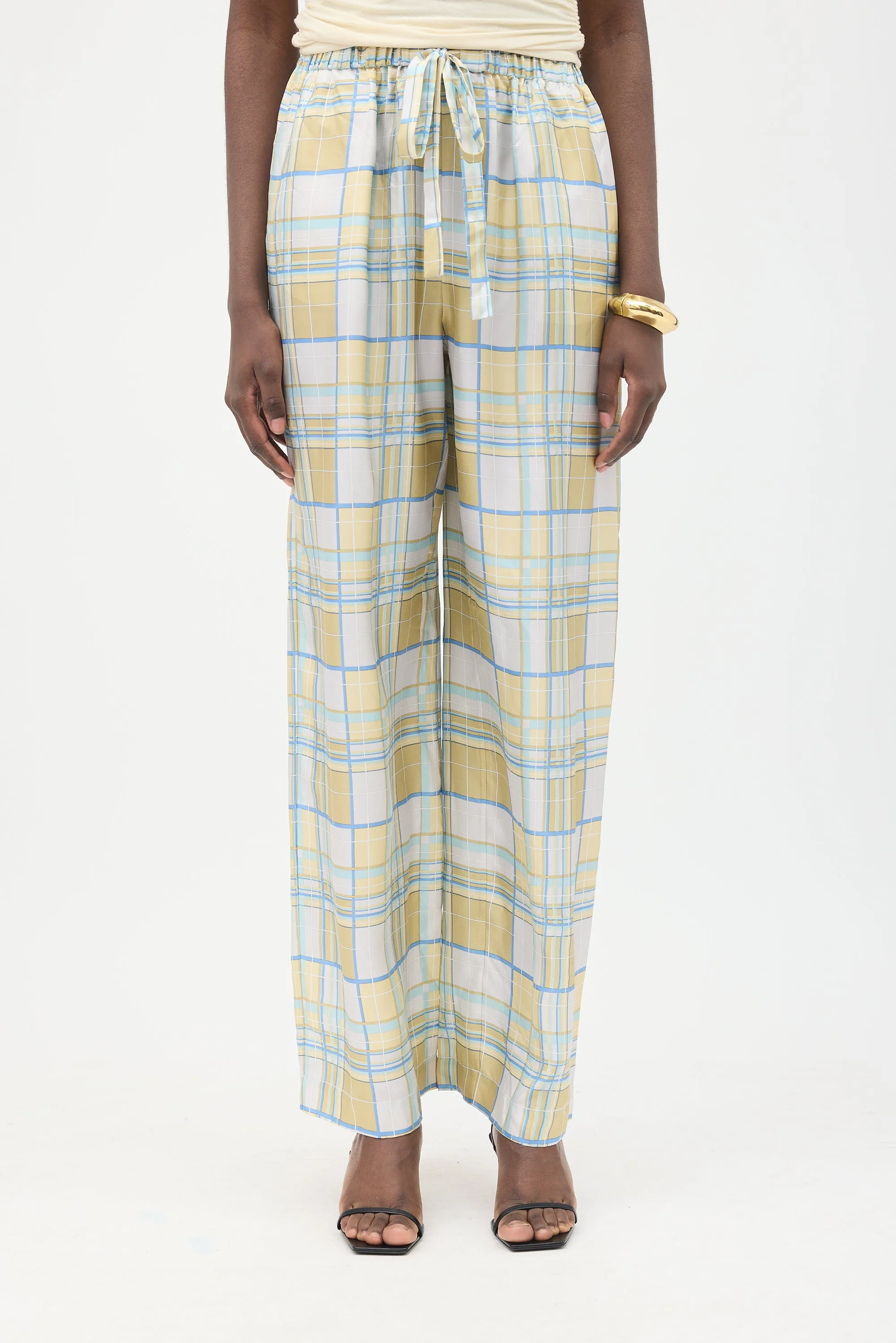 Silk Plaid Pant sold by VSP Consignment