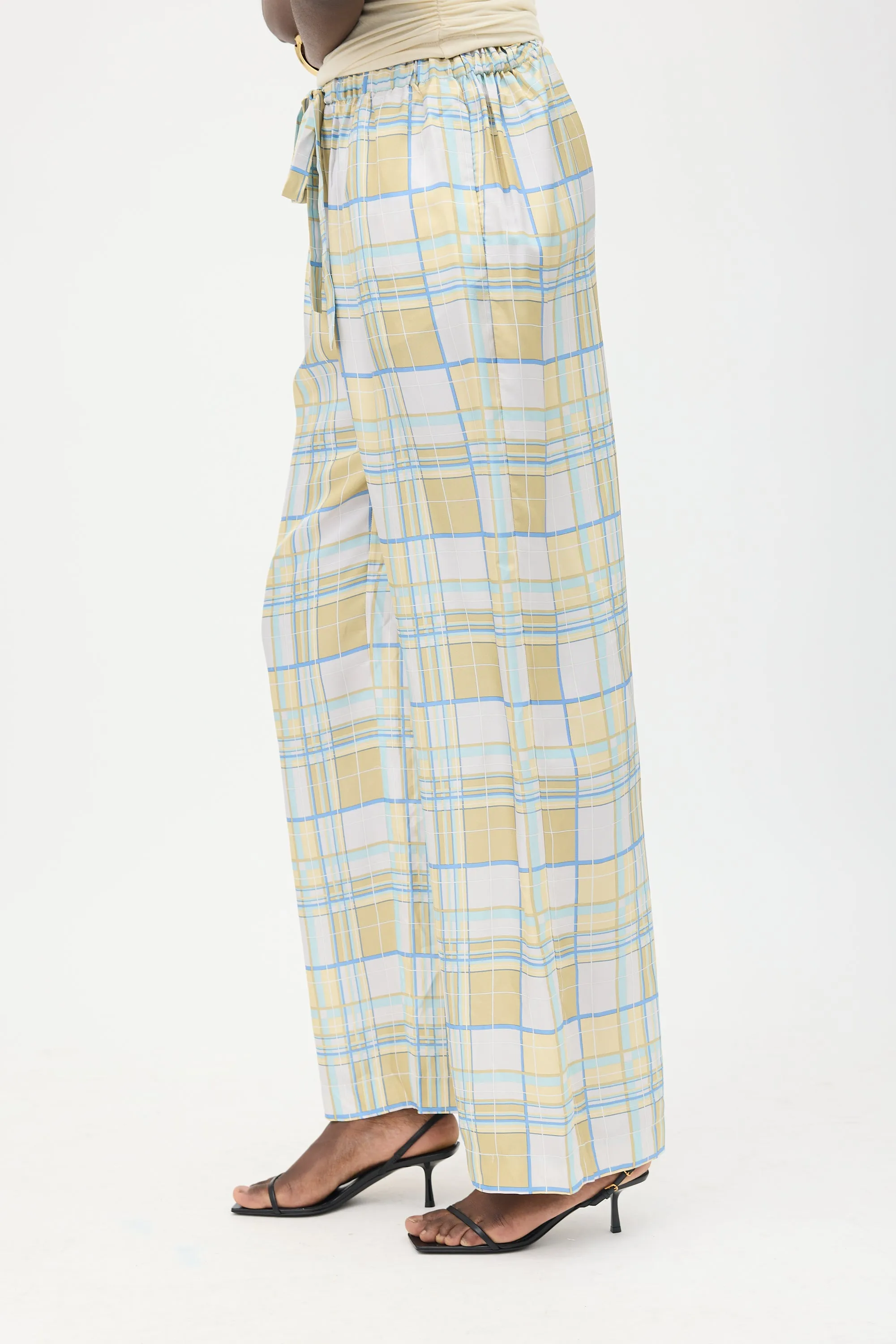 Silk Plaid Pant sold by VSP Consignment product image thumbnail 3
