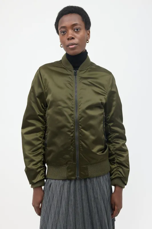 Satin Leia Bomber Jacket sold by VSP Consignment