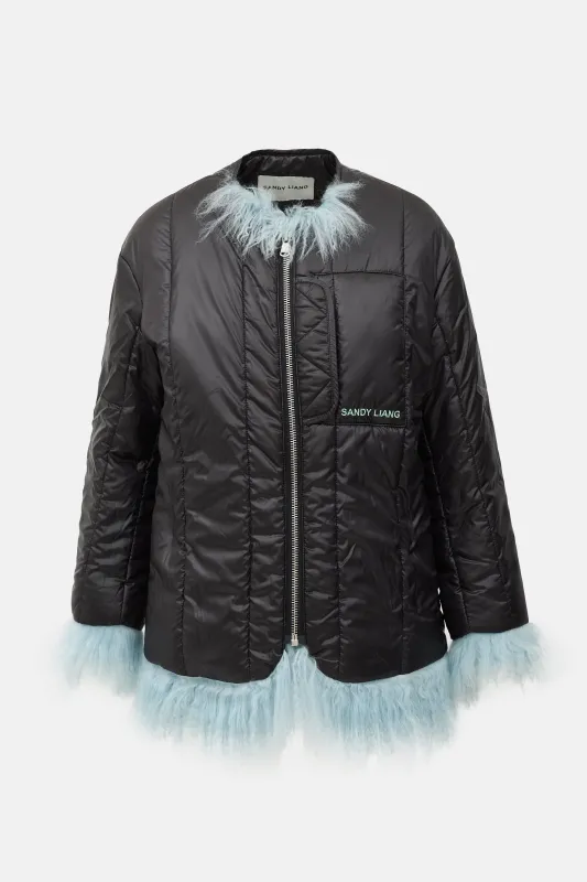 Shearling Trim Puffer Jacket sold by VSP Consignment