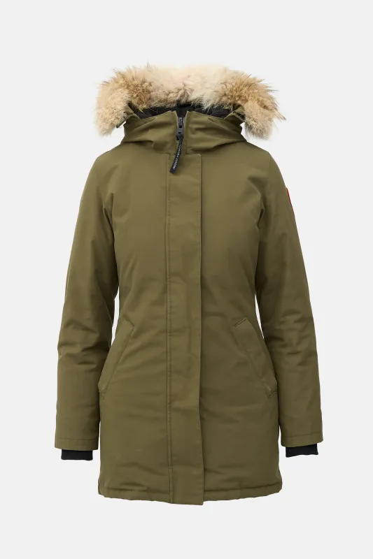 Down Fur Trim Victoria Parka sold by VSP Consignment