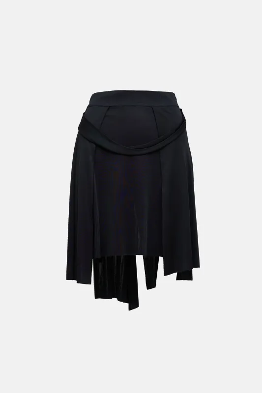 Versus Asymmetrical Layered Slit Skirt sold by VSP Consignment