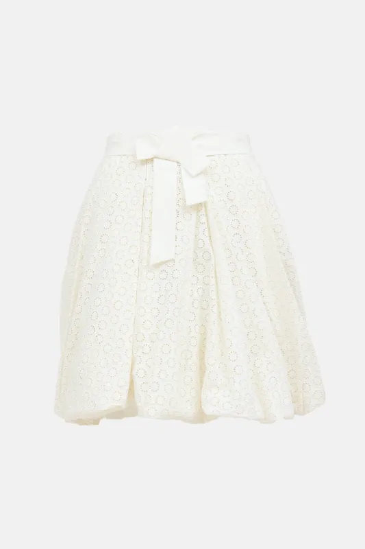 Eyelet Bow Skirt made by Chloe