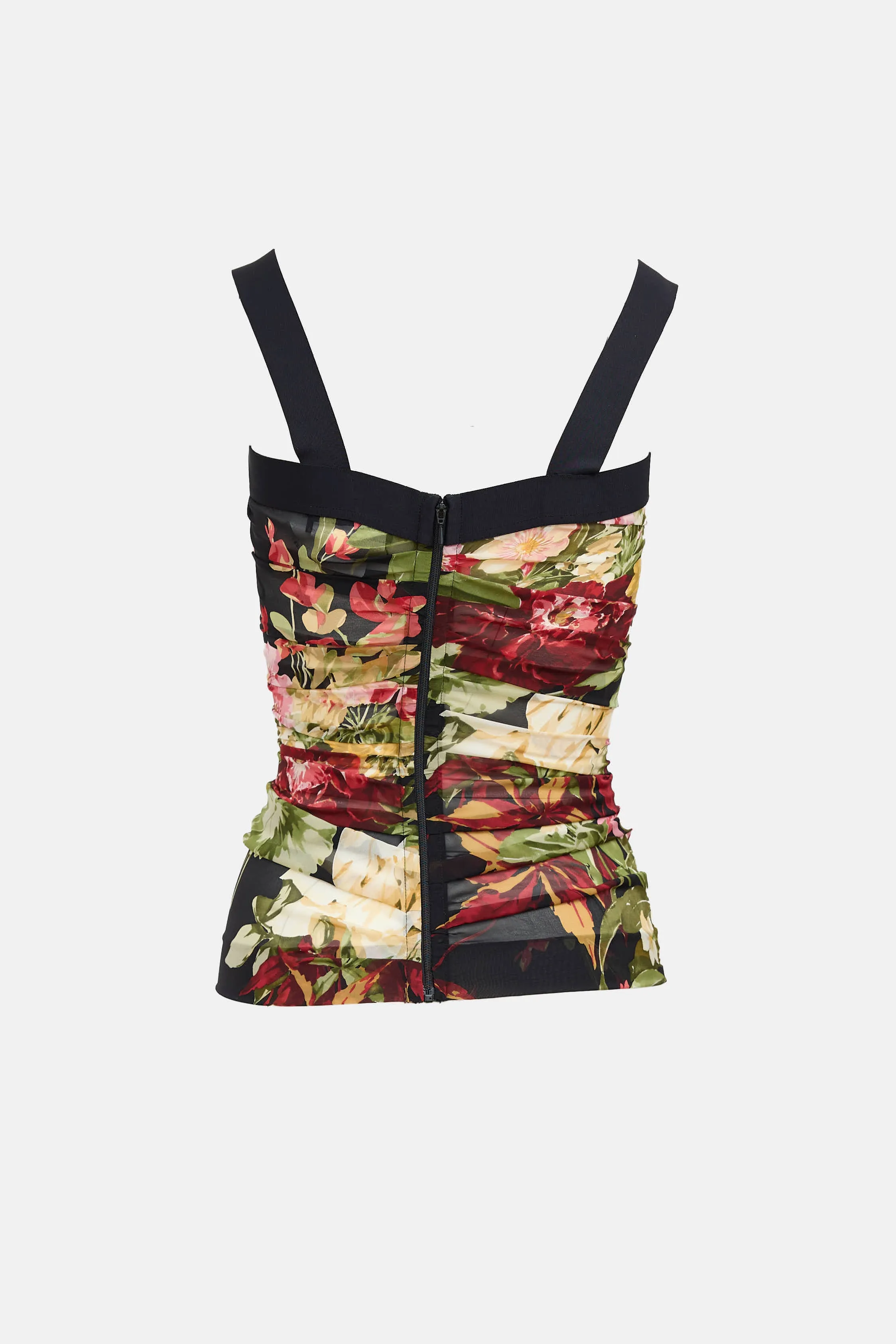 Silk Floral Ruched Sheer Top sold by VSP Consignment product image thumbnail 2