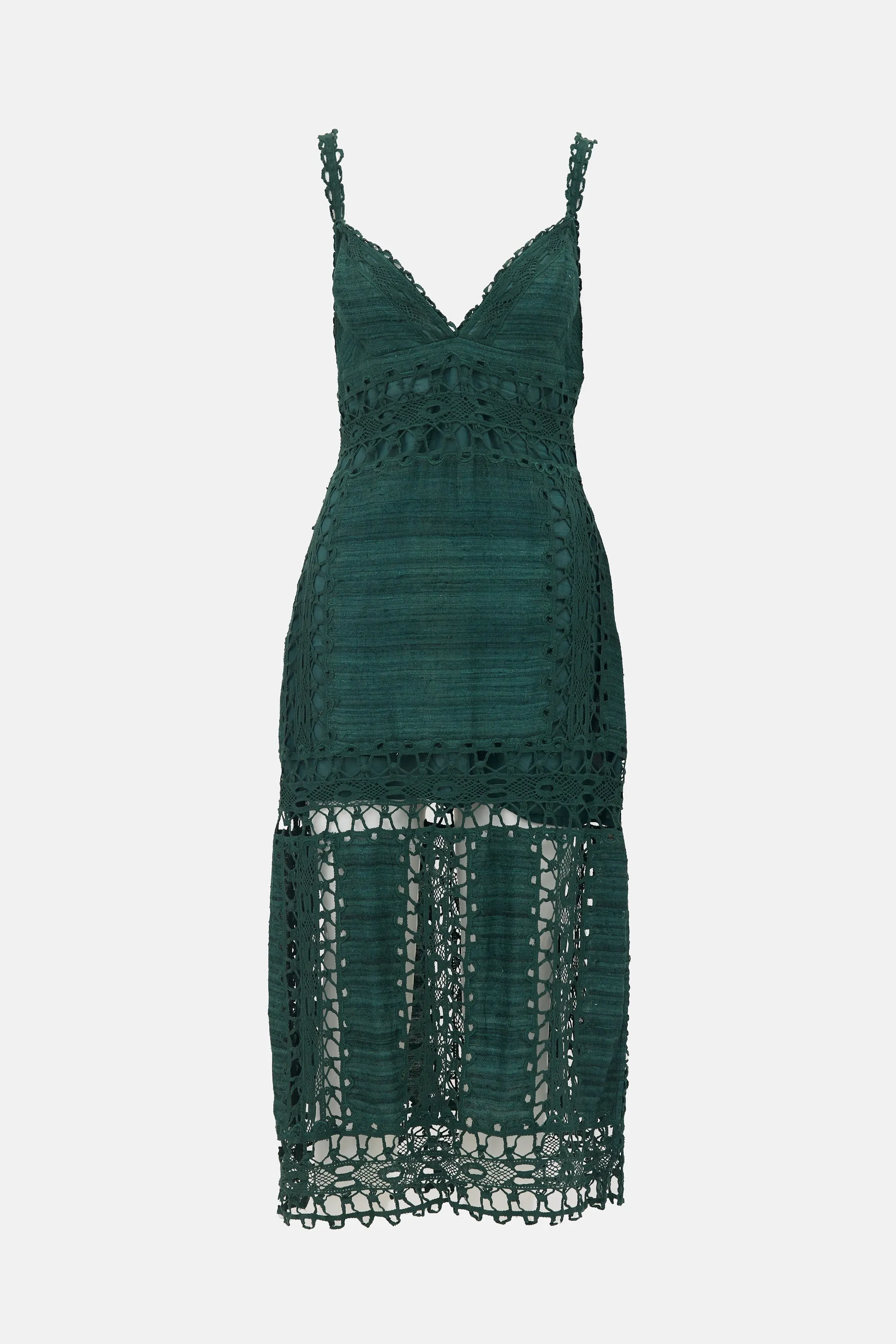 Lace Paneled Shivani Dress sold by VSP Consignment