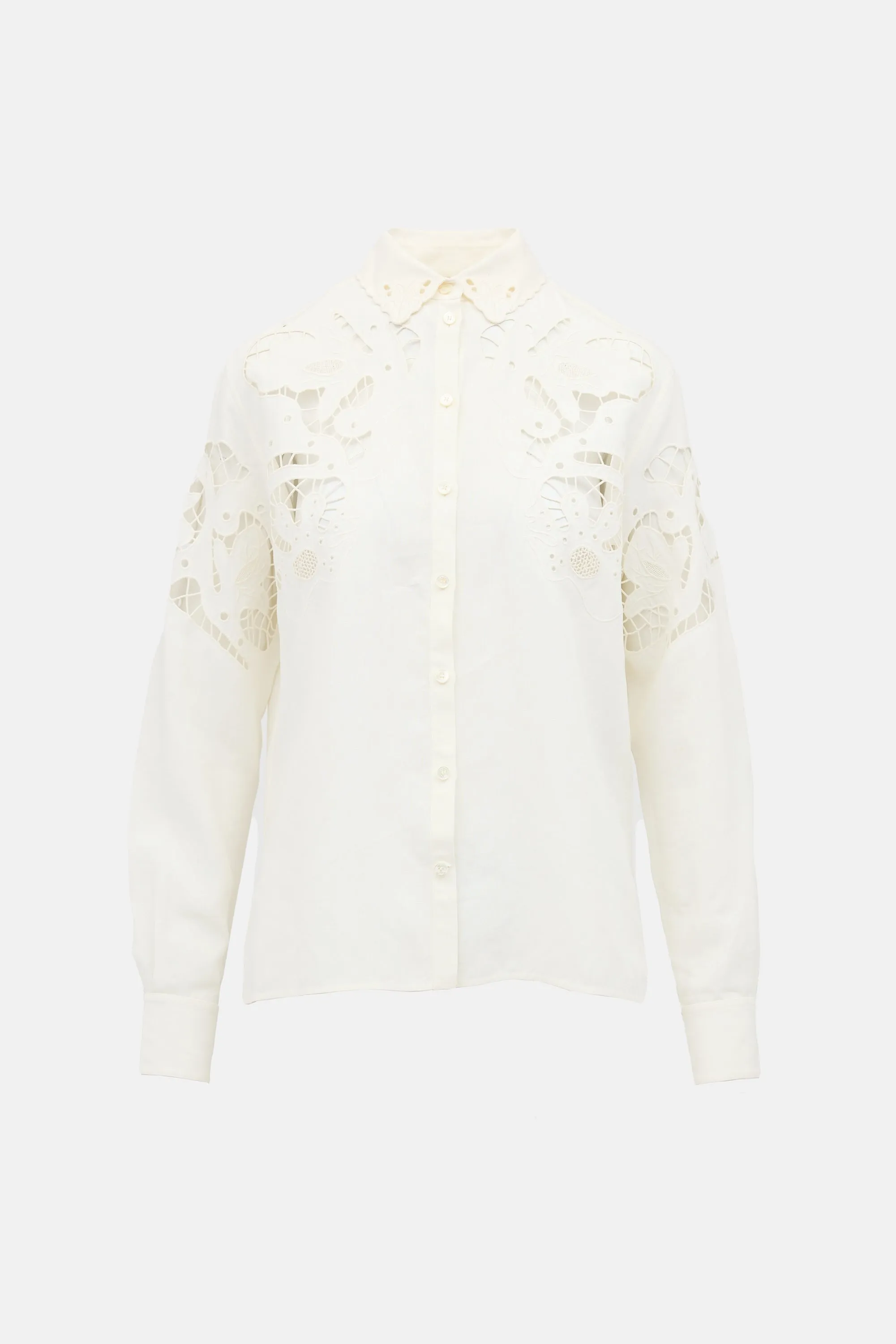 Linen Embroidered Shirt sold by VSP Consignment