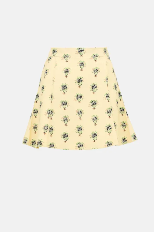 Floral Bouquet Mini Skirt made by Chloe