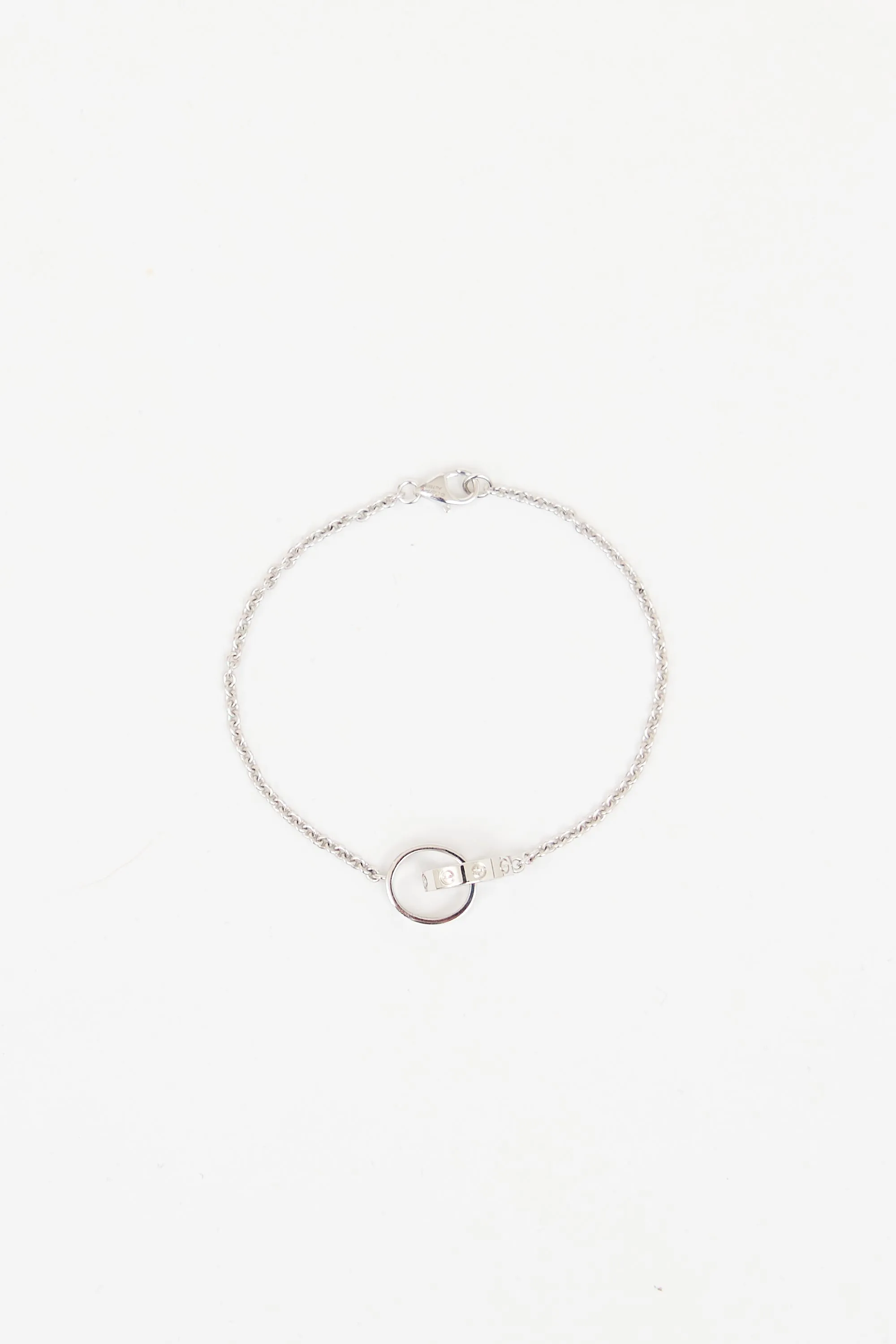 18K White Gold Love Chain Bracelet sold by VSP Consignment product image thumbnail 2