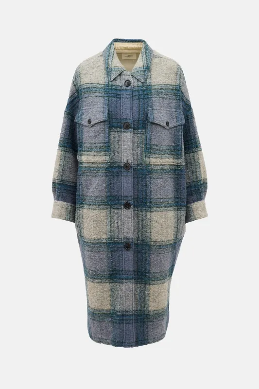 Wool Gabrion Plaid Coat sold by VSP Consignment