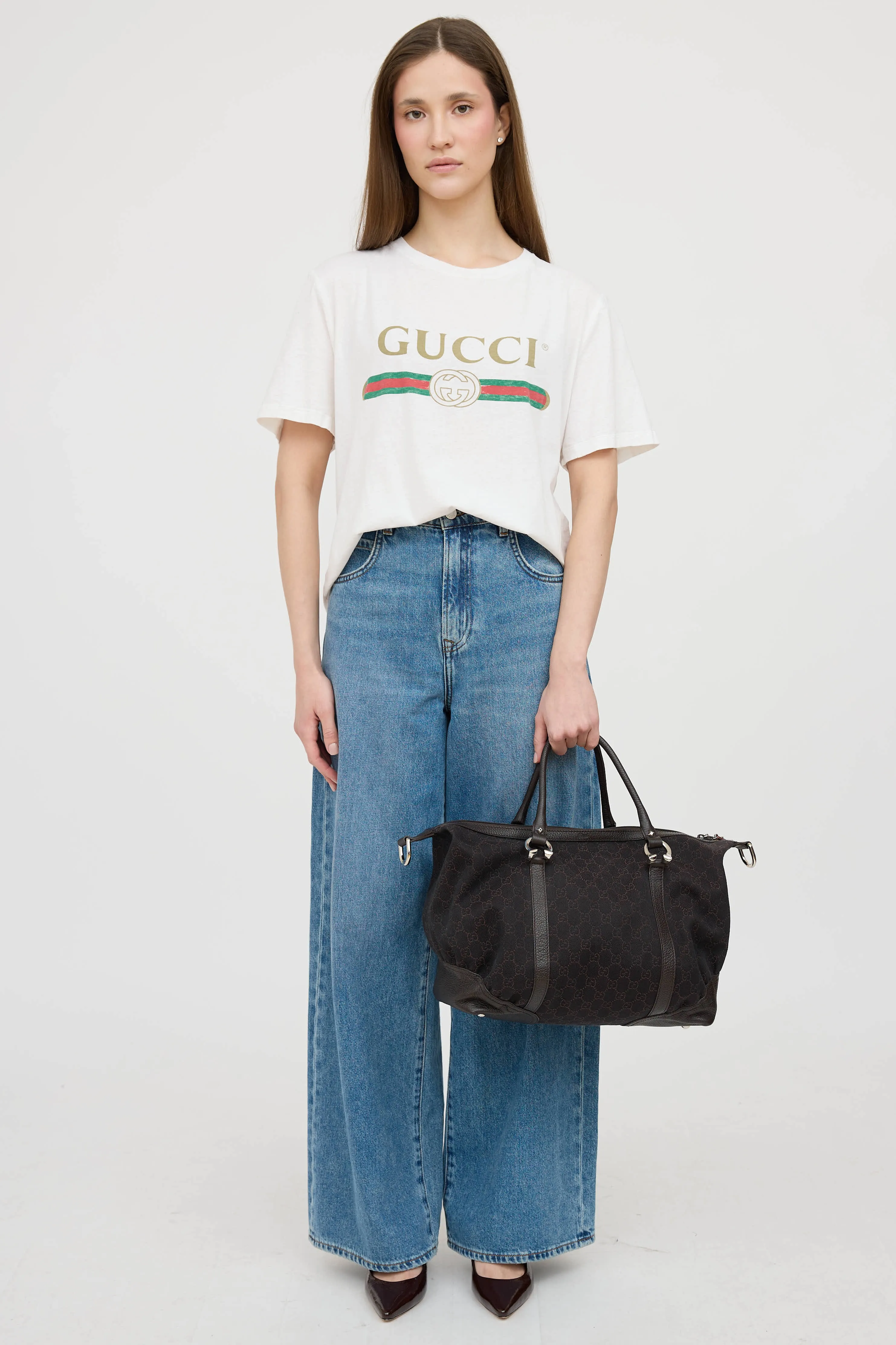 Horsebit Nail Boston Bag sold by VSP Consignment product image thumbnail 2