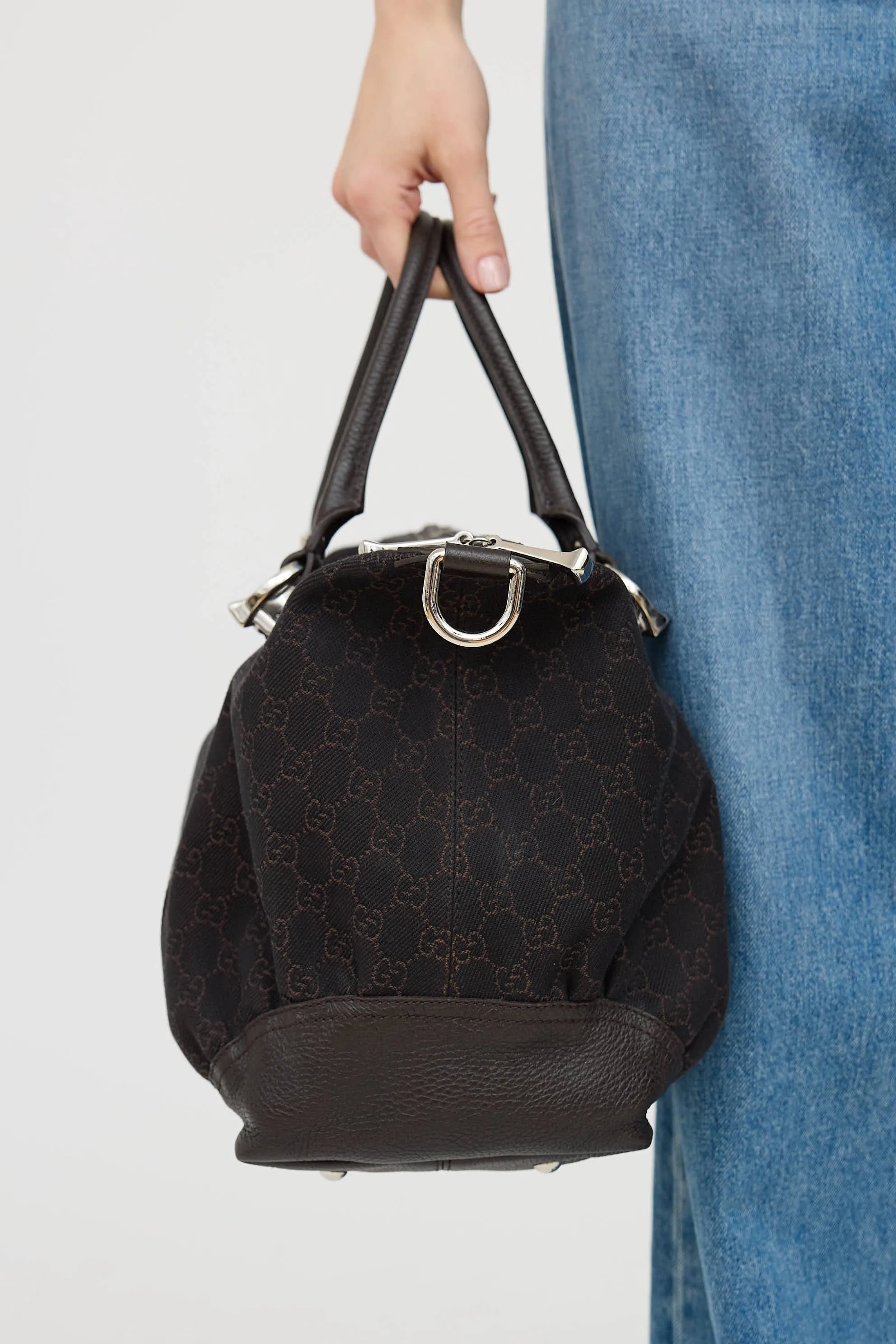 Horsebit Nail Boston Bag sold by VSP Consignment product image thumbnail 5