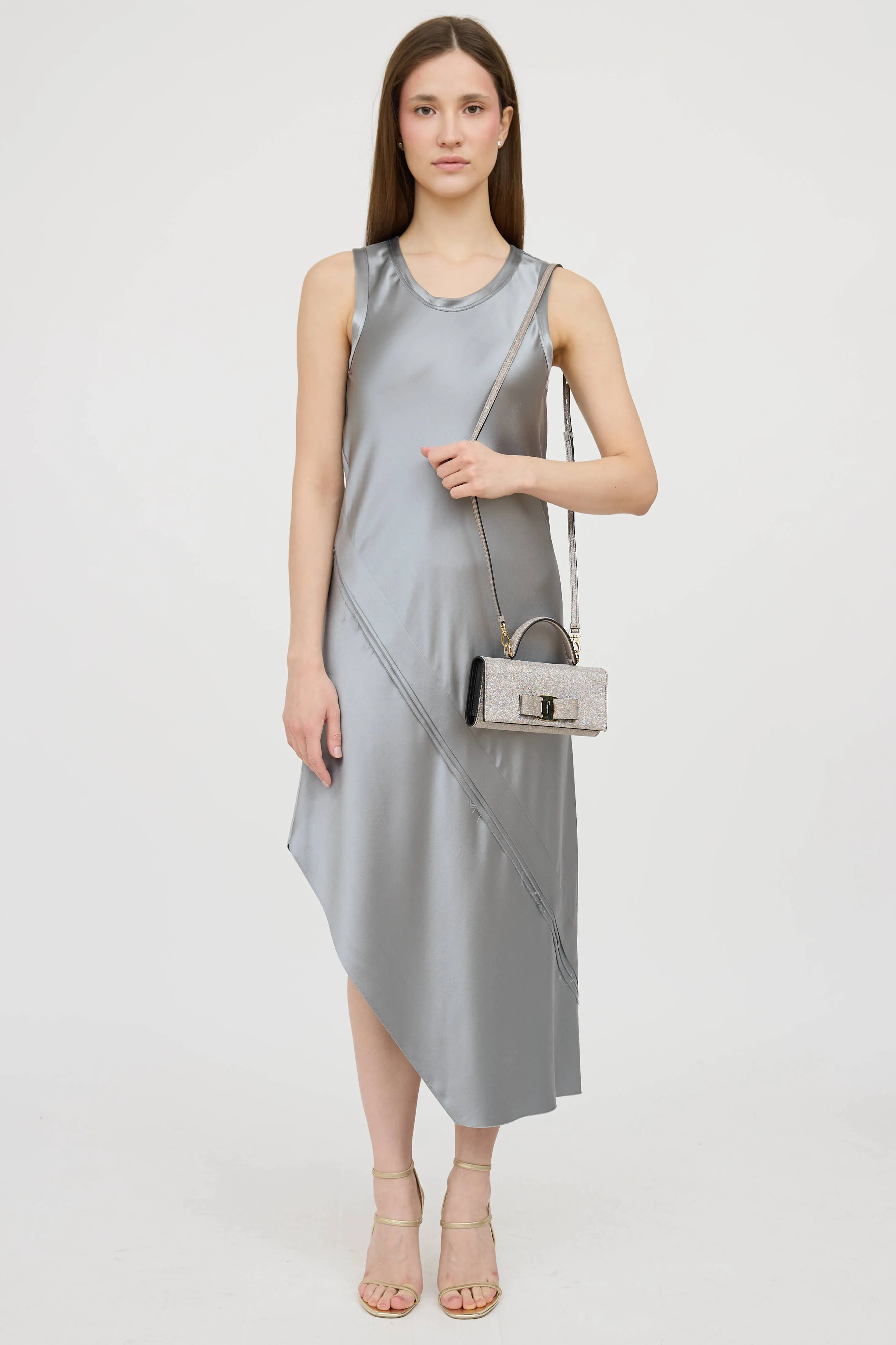 Glitter Vara Bow Trifold Wallet On Strap sold by VSP Consignment product image thumbnail 2