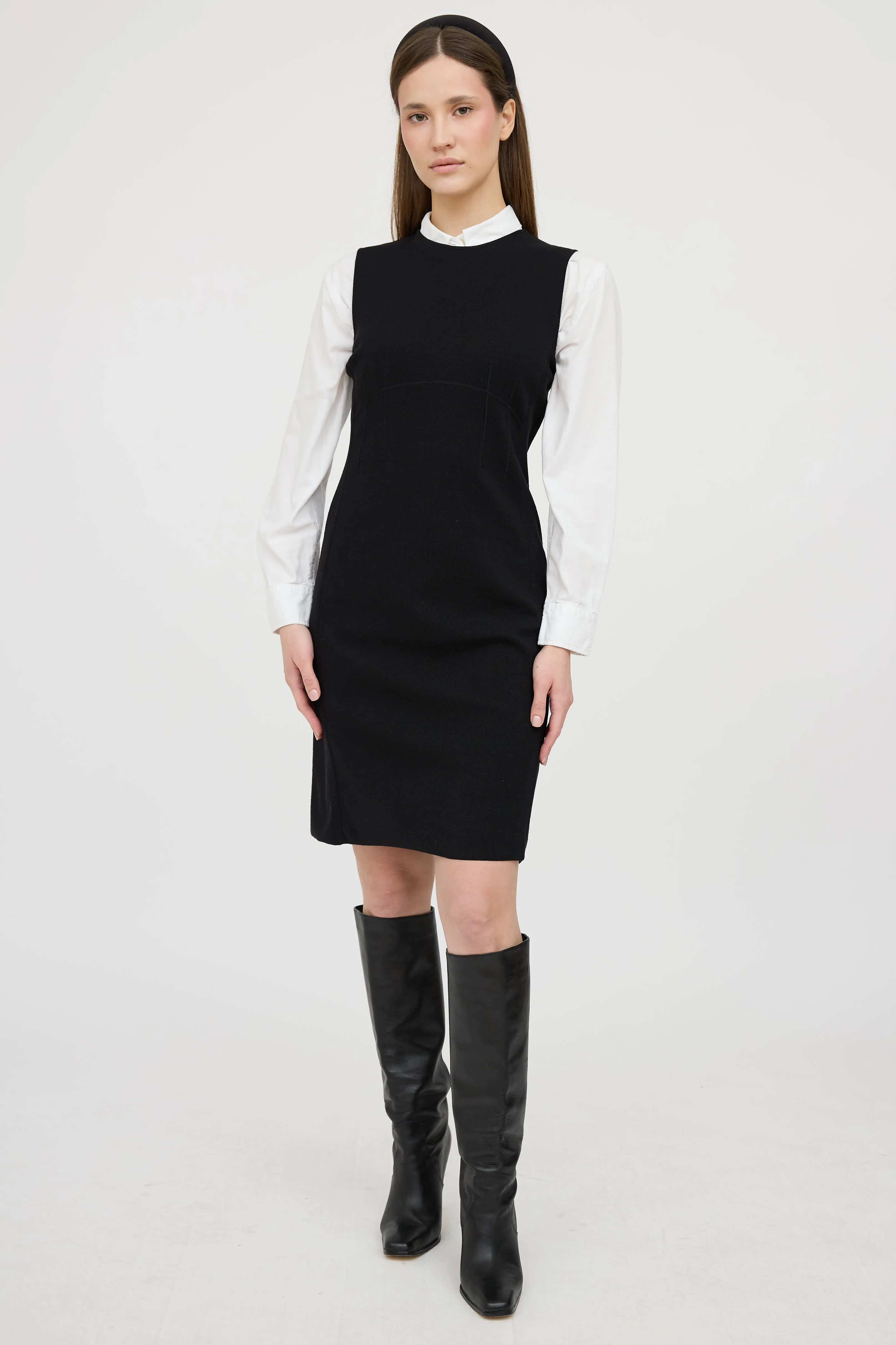 Wool Panel Dress sold by VSP Consignment product image thumbnail 5