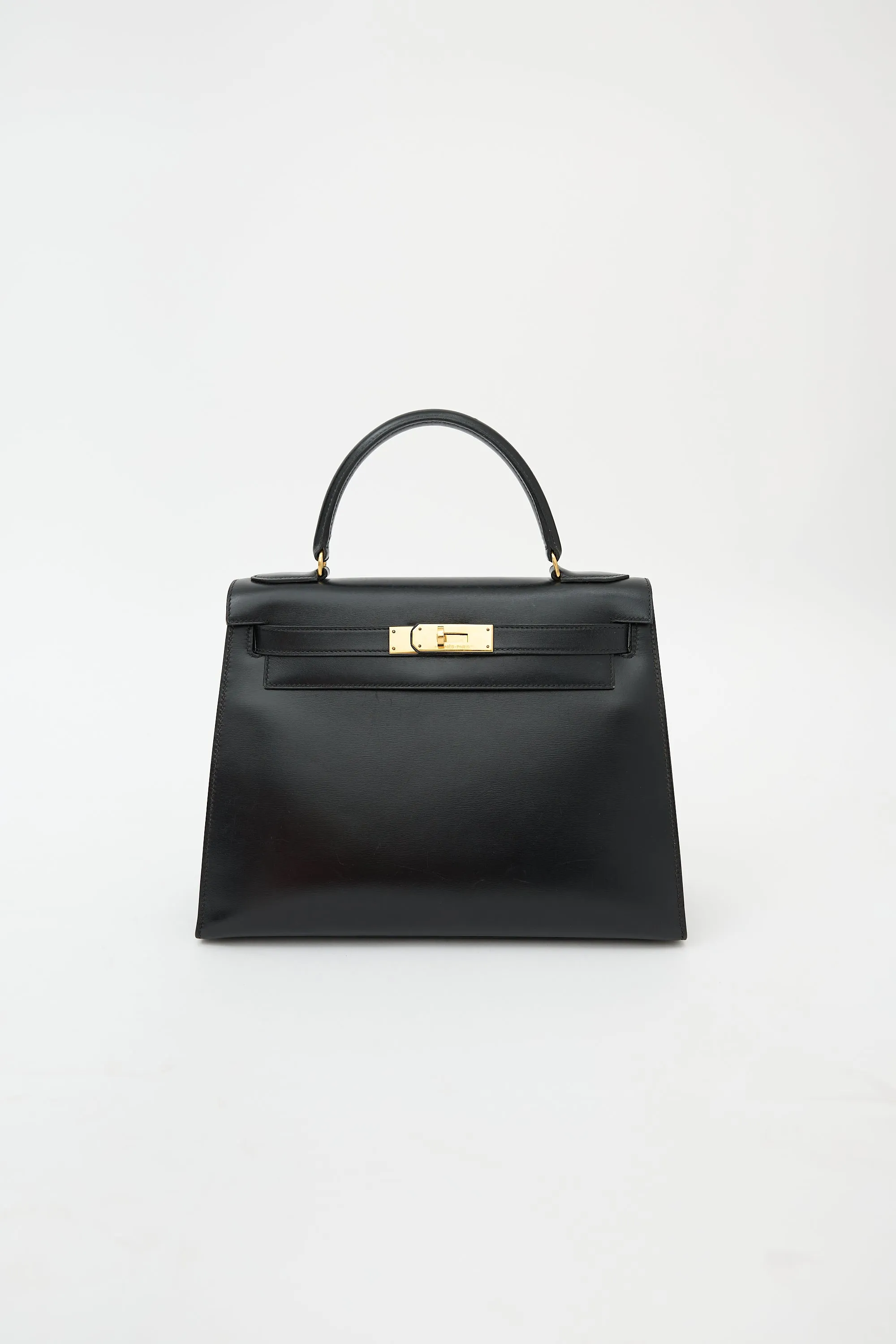 Vintage Noir Box Kelly Sellier 28 Bag sold by VSP Consignment product image thumbnail 2