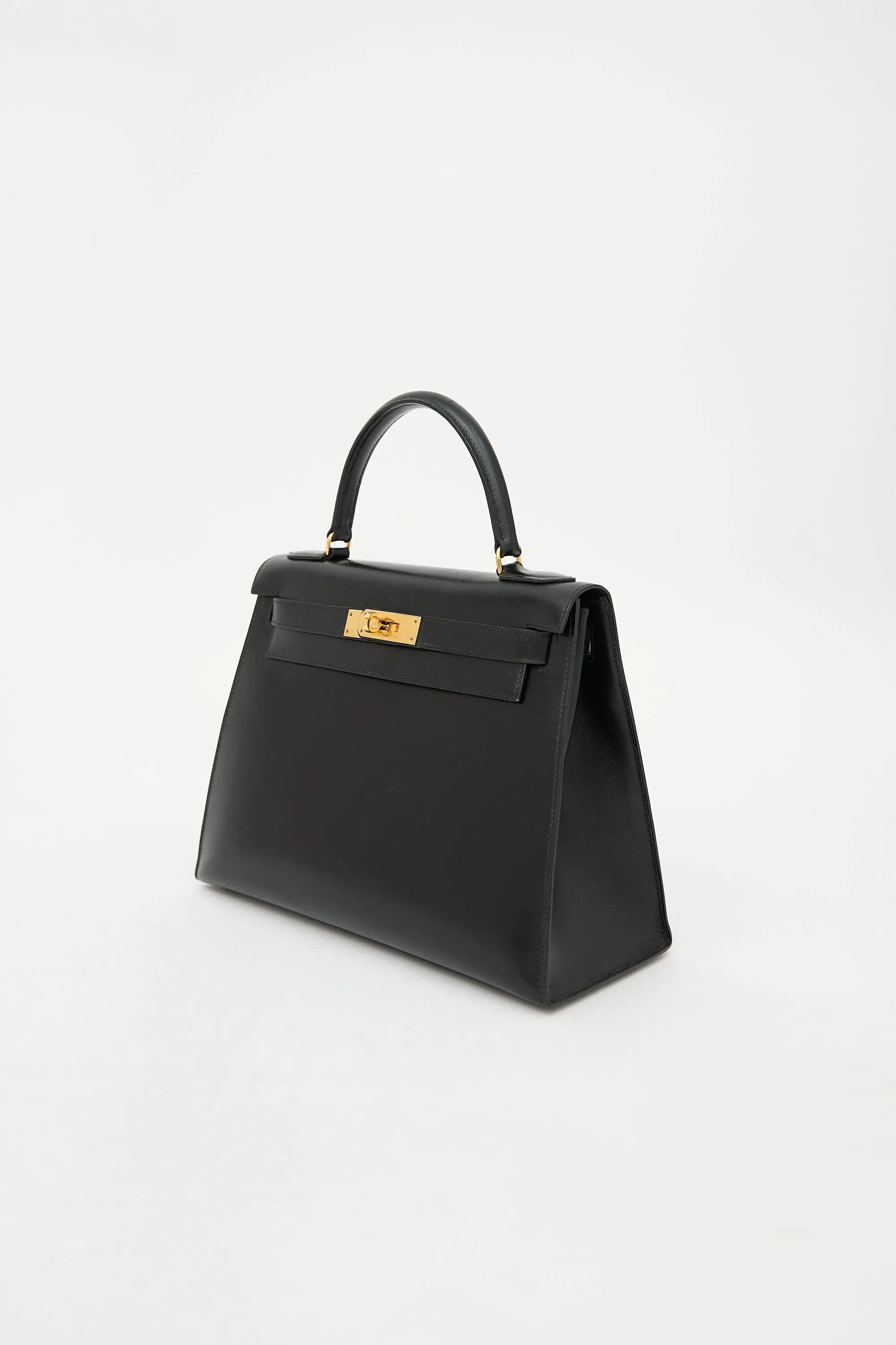 Vintage Noir Box Kelly Sellier 28 Bag sold by VSP Consignment product image thumbnail 5