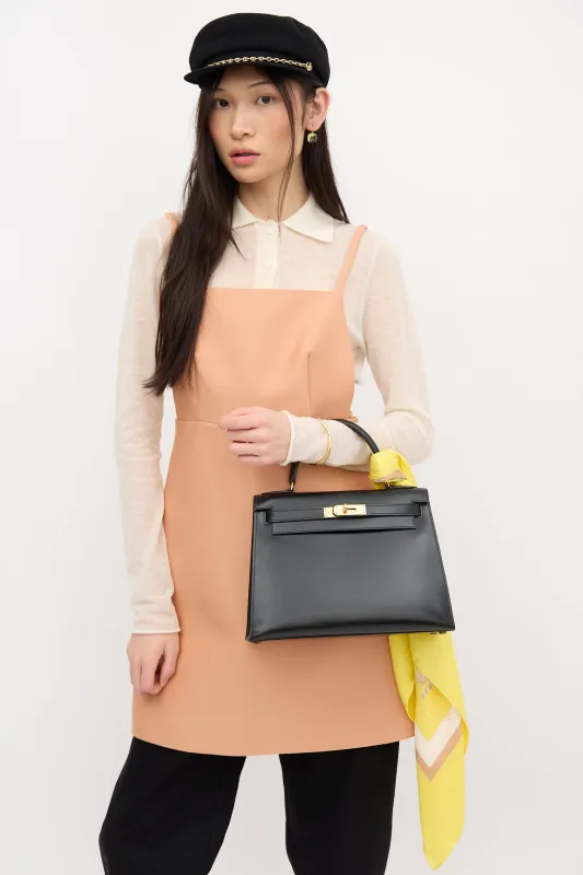 Vintage Noir Box Kelly Sellier 28 Bag sold by VSP Consignment