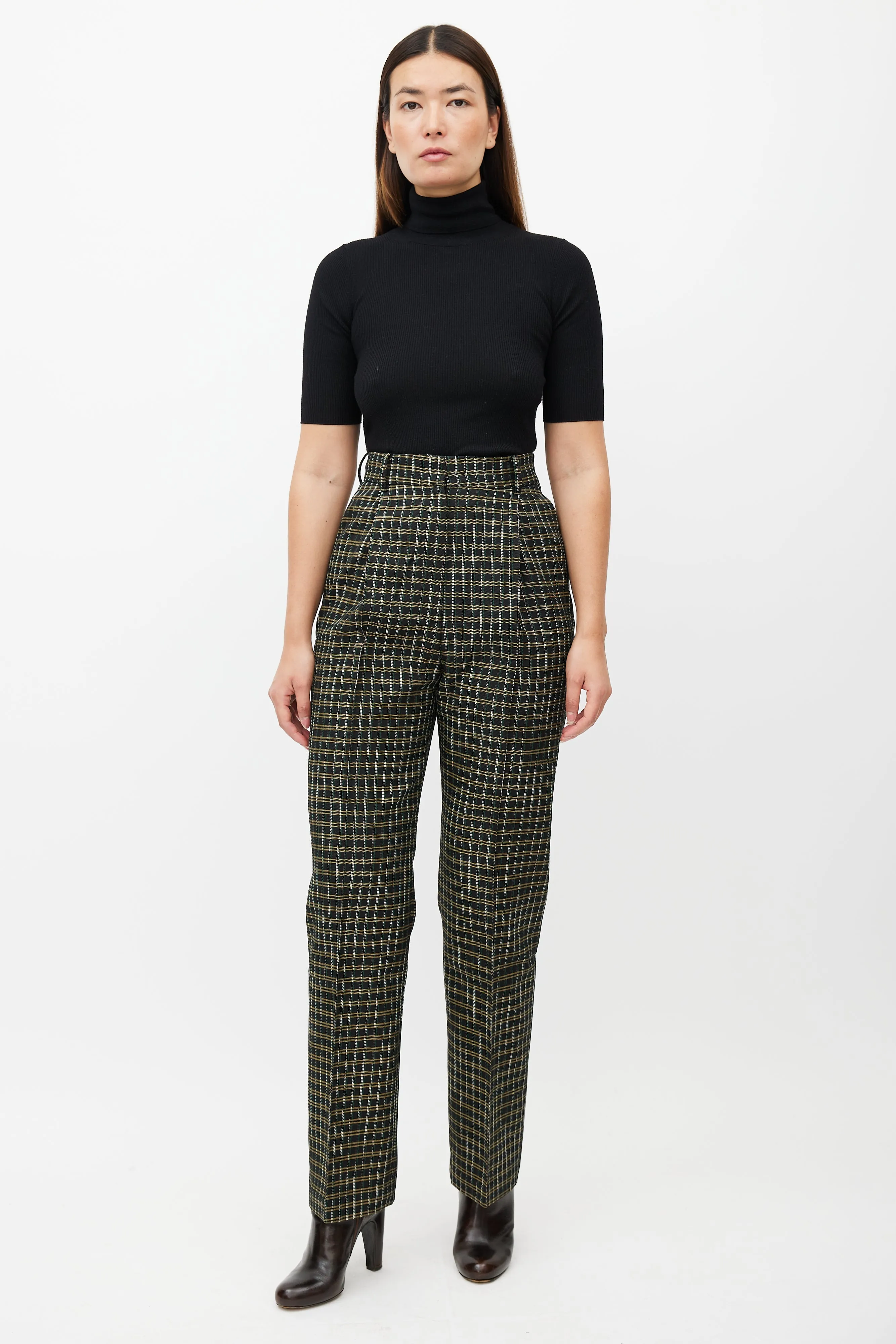 Valli Plaid Trouser sold by VSP Consignment product image thumbnail 2