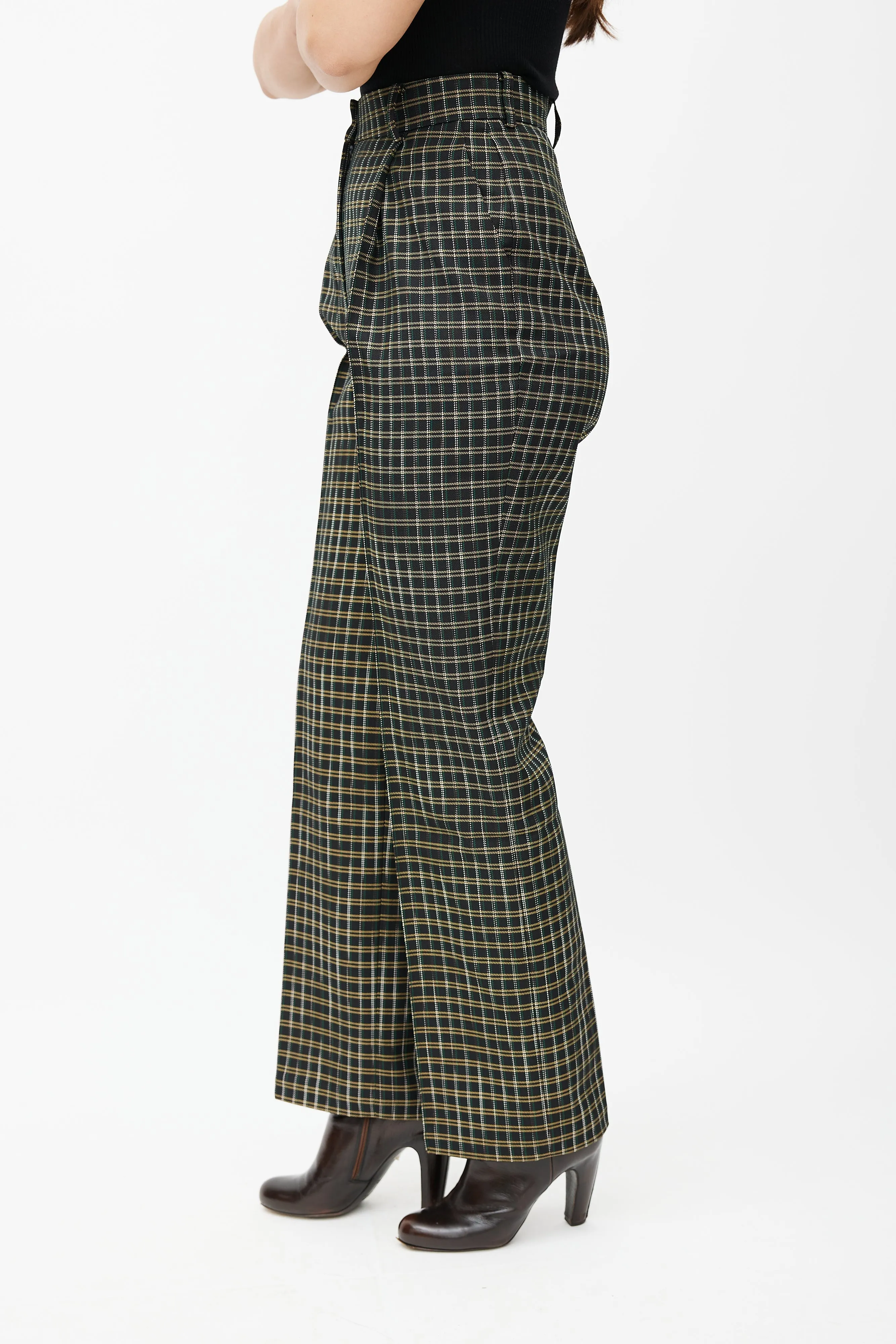 Valli Plaid Trouser sold by VSP Consignment product image thumbnail 4
