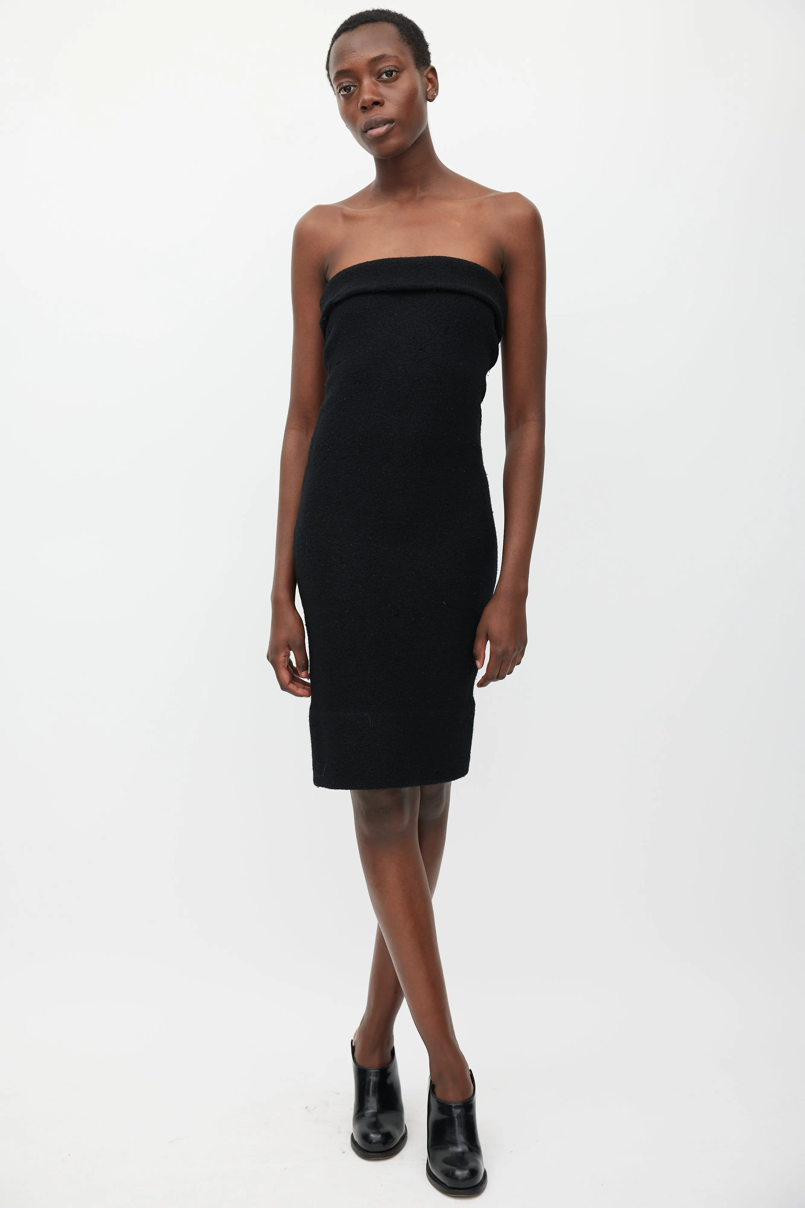 FW 2014 Donna Boiled Wool Zip Dress sold by VSP Consignment