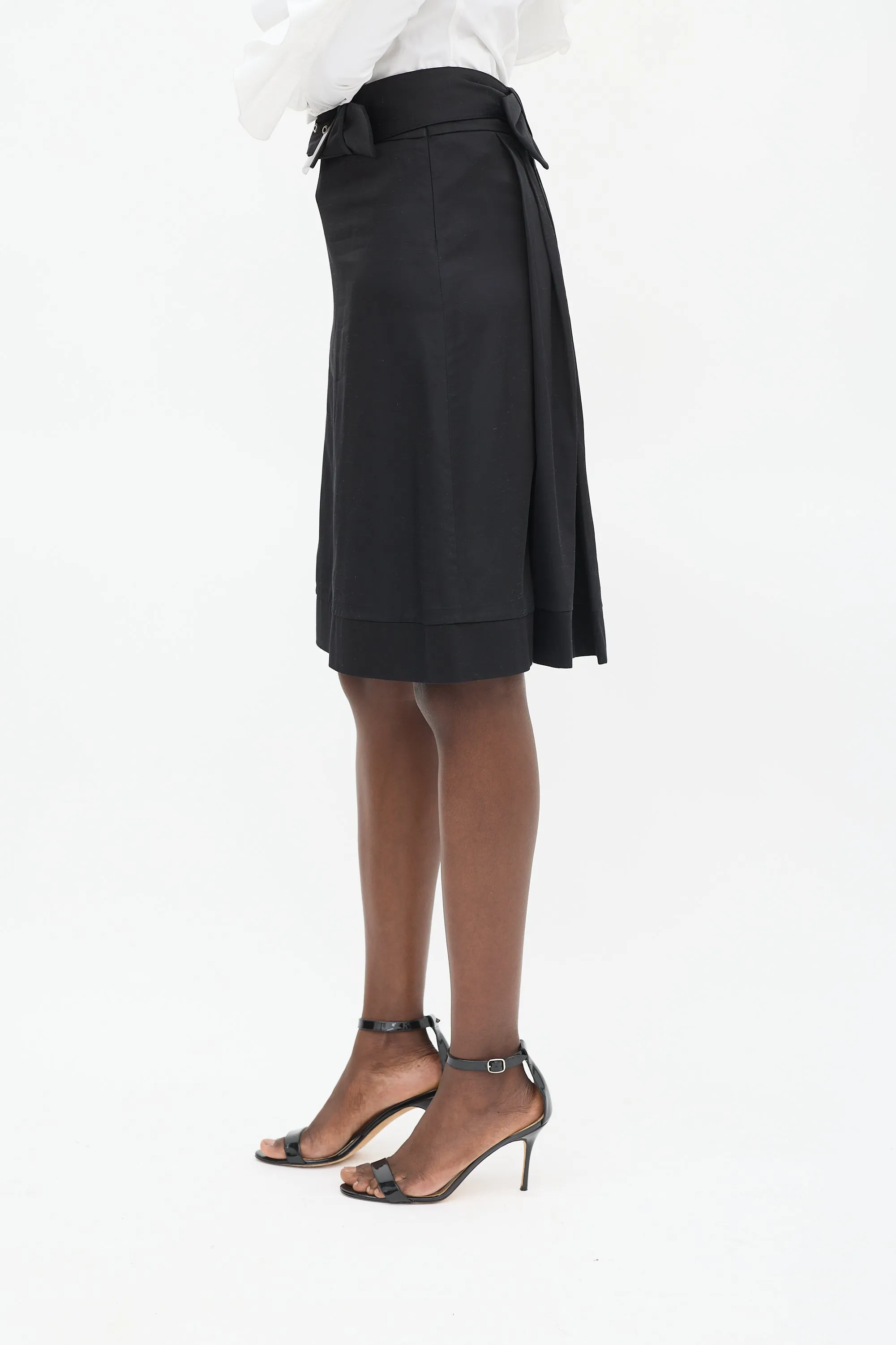 Pleated Bow Back Midi Skirt sold by VSP Consignment product image thumbnail 4