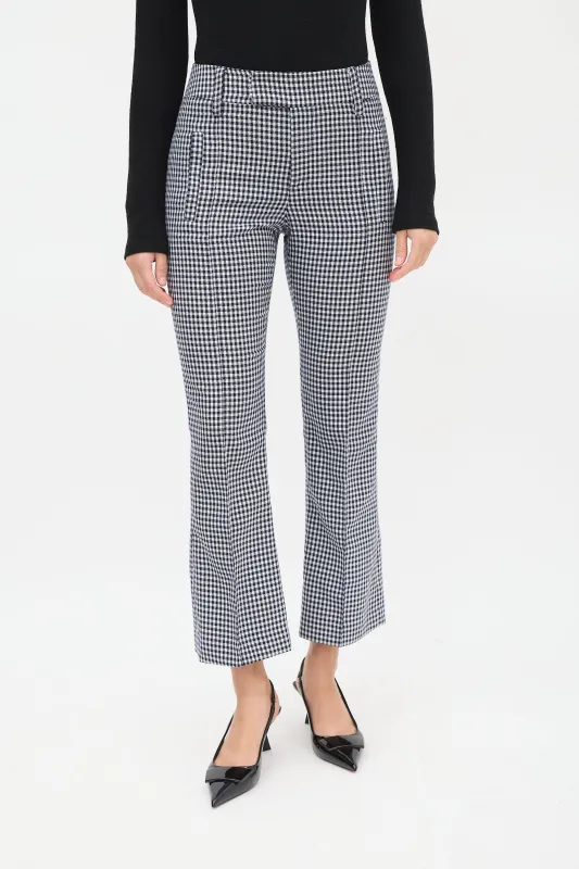 Wool Houndstooth Flared Trouser sold by VSP Consignment