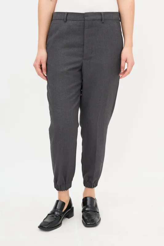 Wool Elasticized Hem Trouser sold by VSP Consignment