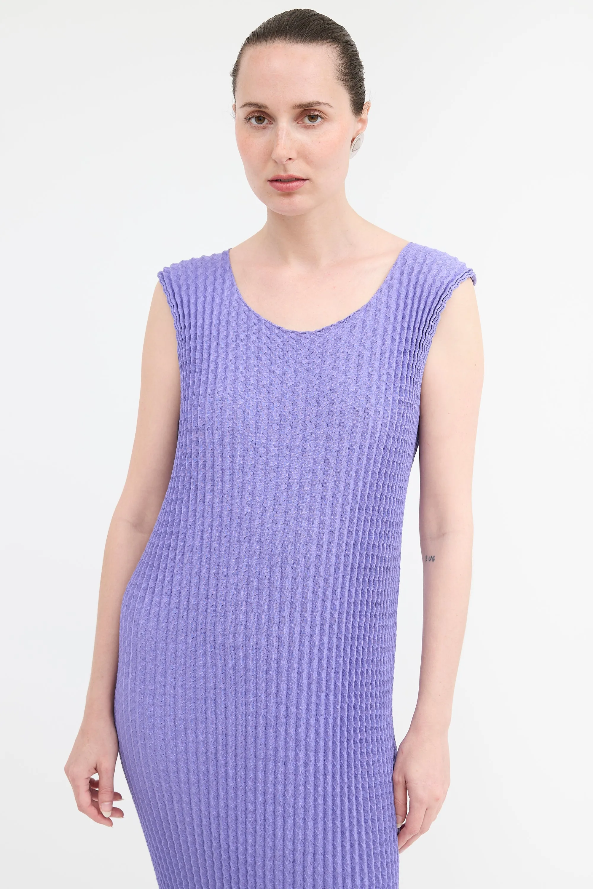 Knit Pleated Dress sold by VSP Consignment product image thumbnail 2
